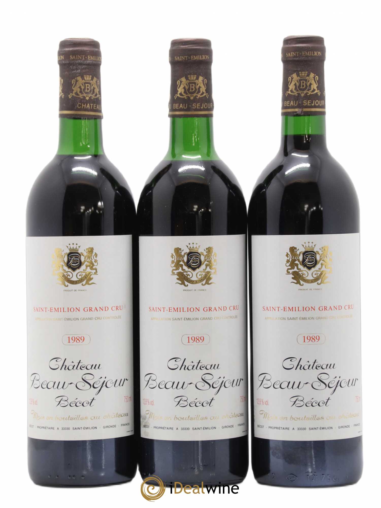 Château Beau-Séjour Bécot 1er Grand Cru Classé B 1989 - Lot de 12 bouteilles - 3