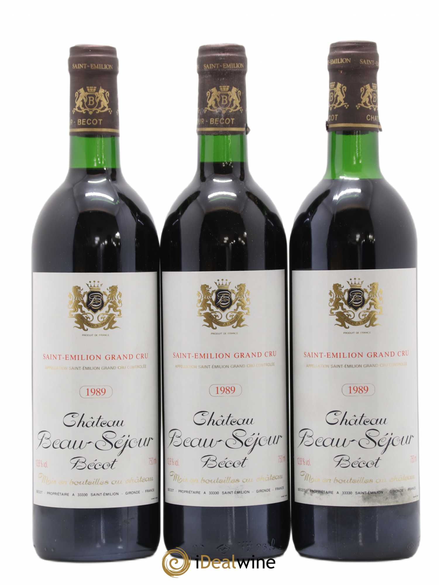 Château Beau-Séjour Bécot 1er Grand Cru Classé B 1989 - Lot de 12 bouteilles - 4