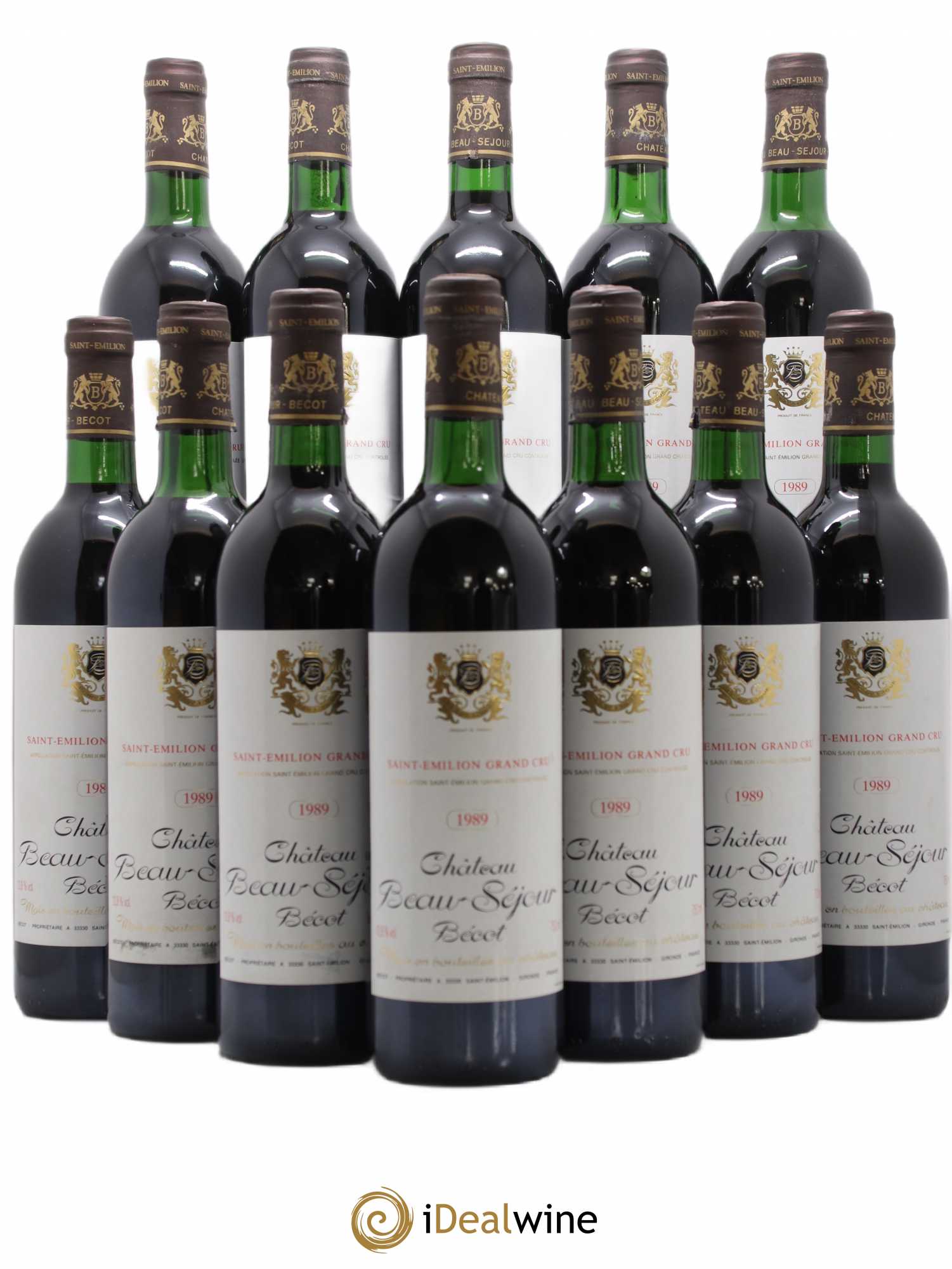Château Beau-Séjour Bécot 1er Grand Cru Classé B 1989 - Lot de 12 bouteilles - 0