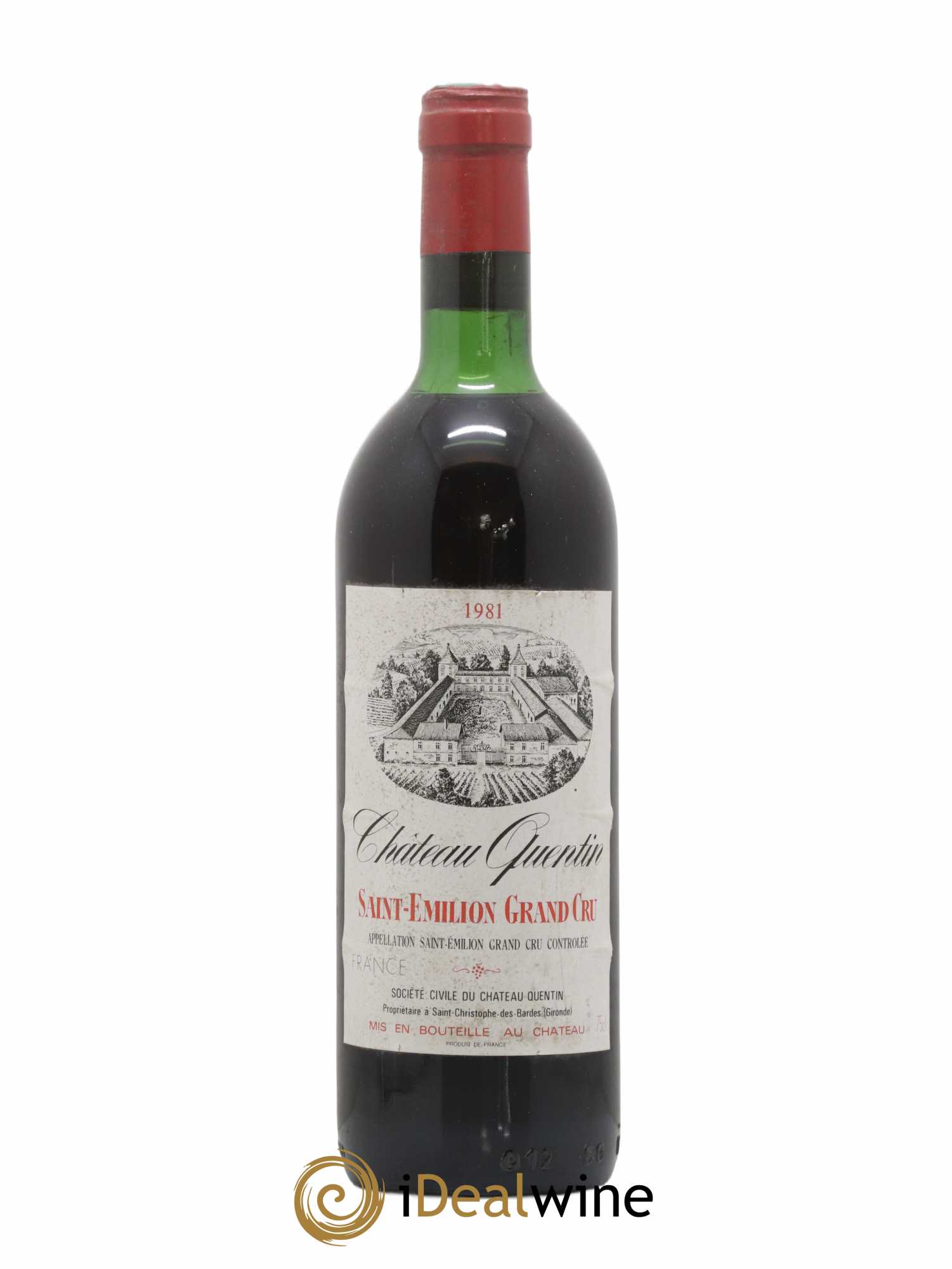 Saint-Émilion Grand Cru Château Quentin 1981 - Lot de 1 bouteille - 0