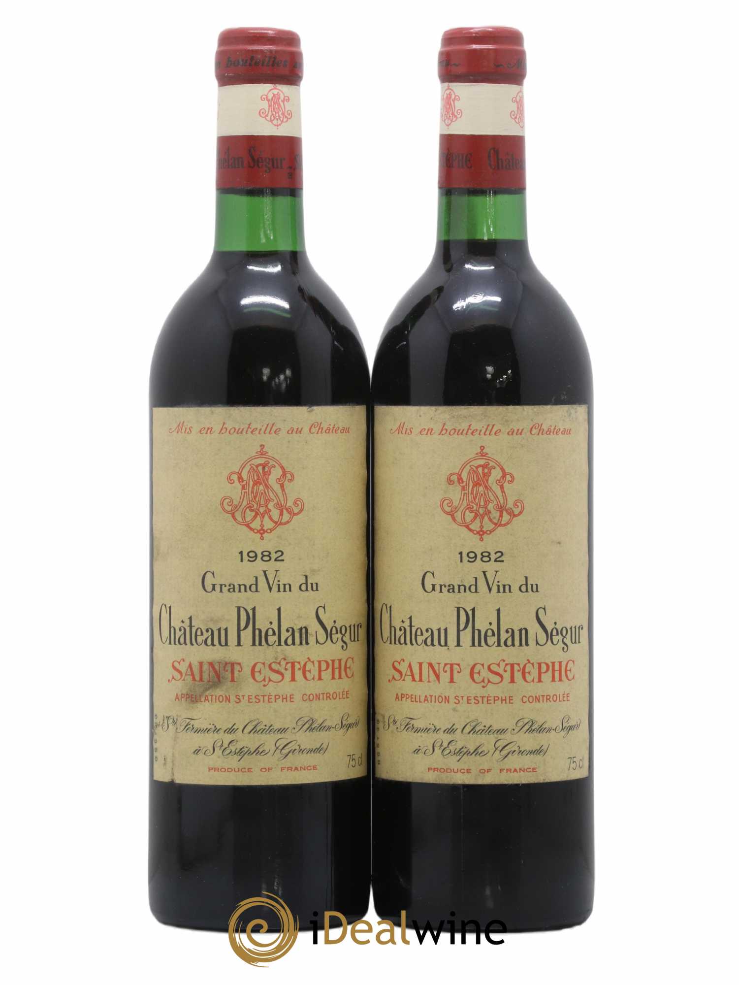 Château Phélan Ségur 1982 - Lot de 2 bouteilles - 0