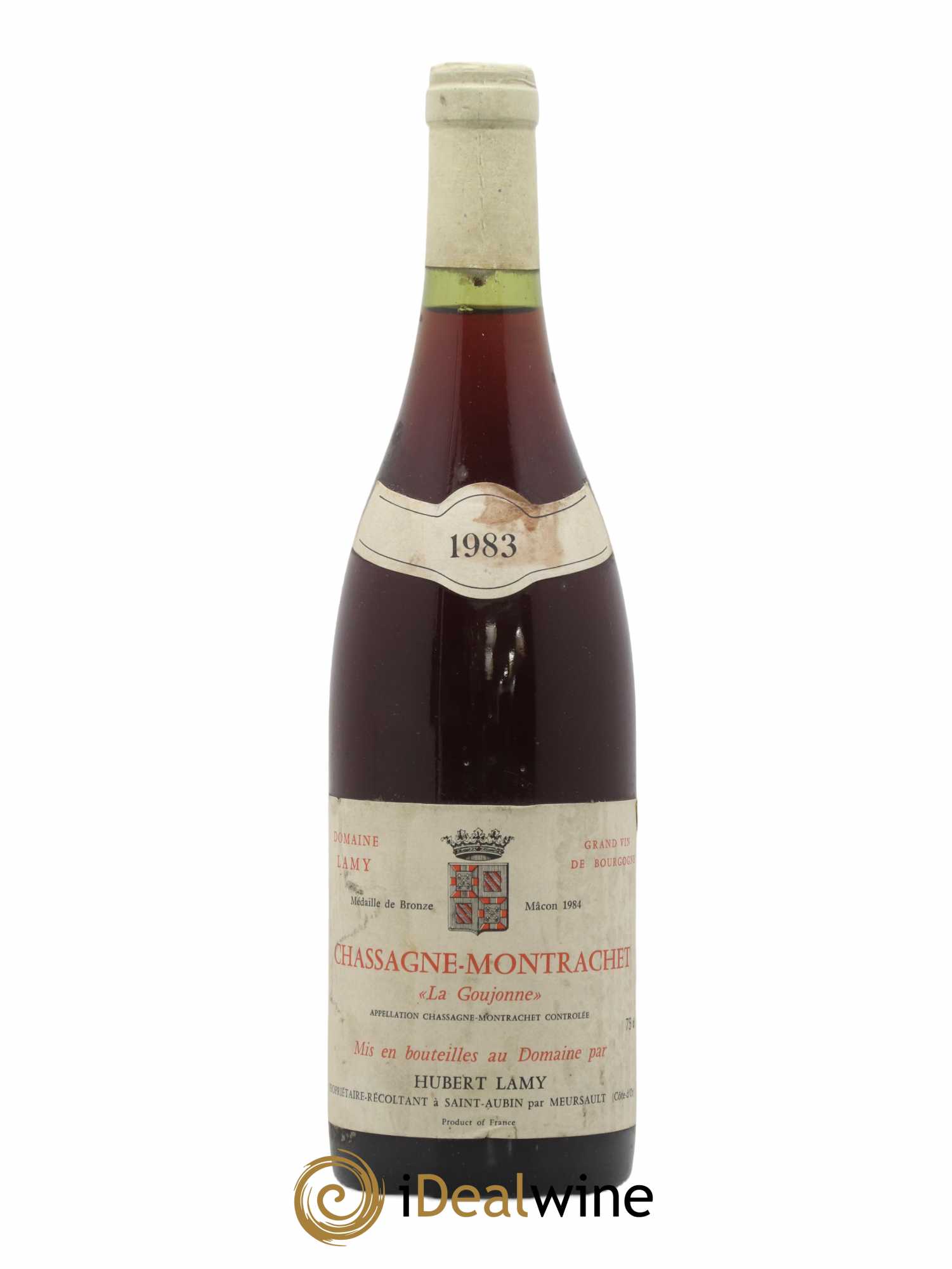 Chassagne-Montrachet La Goujonne Hubert Lamy 1983 - Lot de 1 bouteille - 0