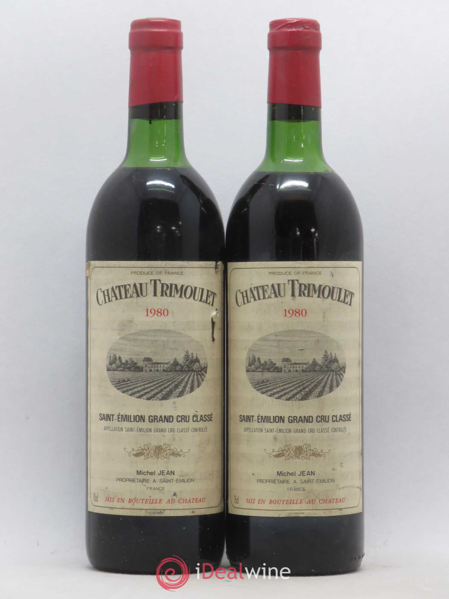 Château Trimoulet 1980 - Lot de 2 bouteilles - 0