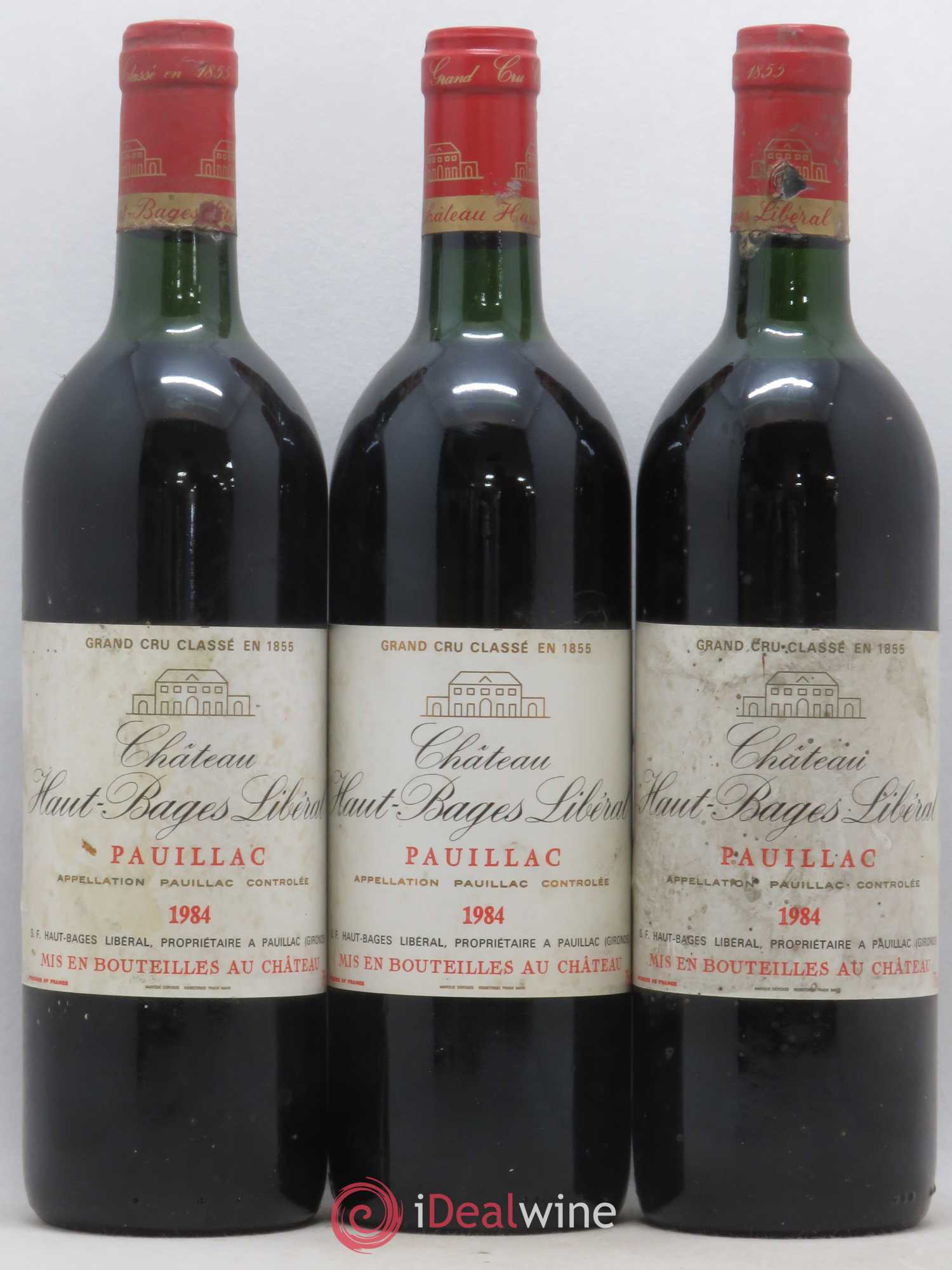 Château Haut Bages Libéral 5ème Grand Cru Classé 1984 - Lot de 6 bouteilles - 1