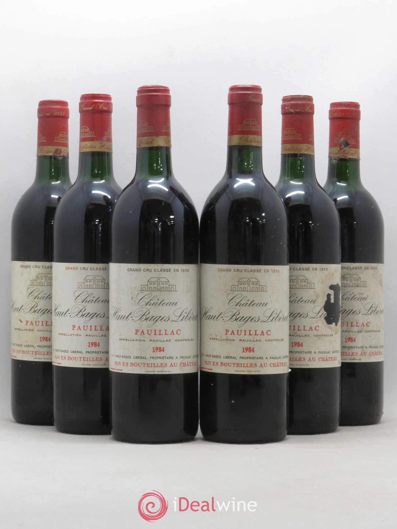 Château Haut Bages Libéral 5ème Grand Cru Classé 1984 - Lot de 6 bouteilles - 0