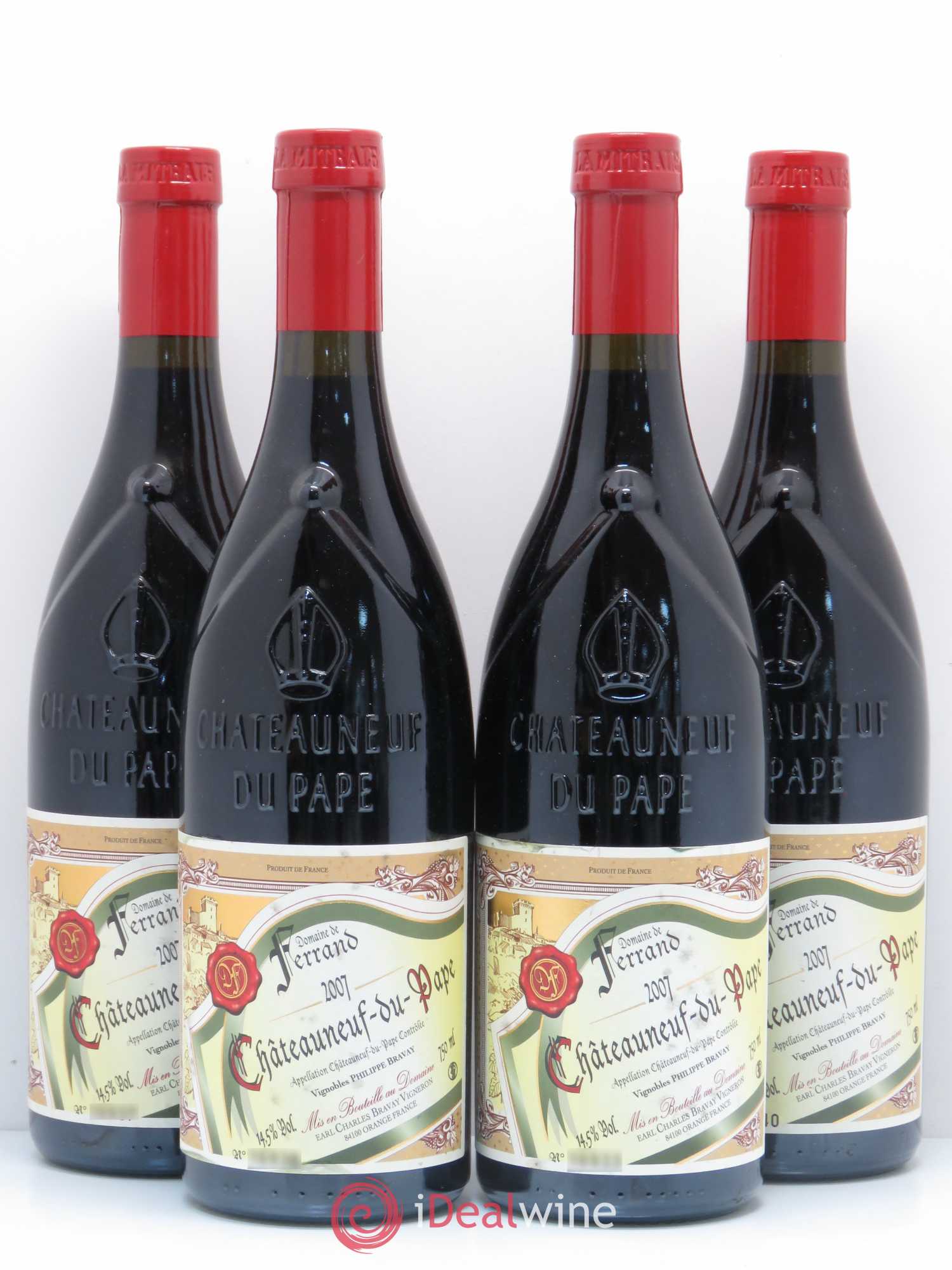 Châteauneuf-du-Pape Domaine de Ferrand 2007 - Lot de 4 bouteilles - 0