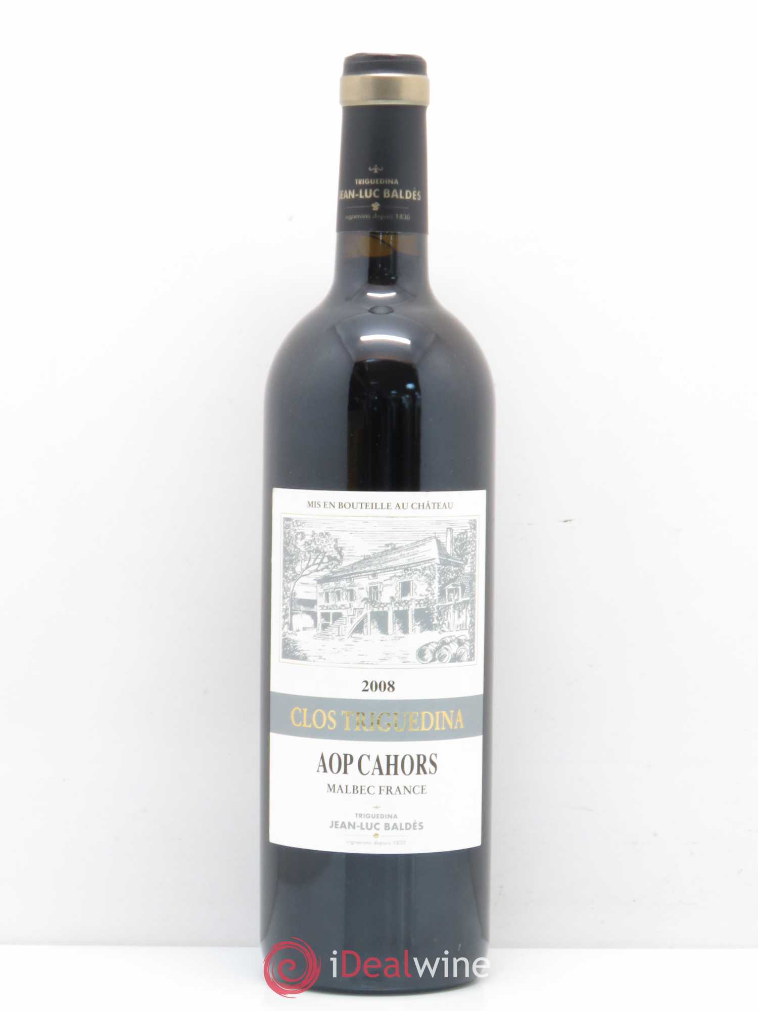 Cahors Clos Triguedina Jean-Luc Baldès 2008 - Lot de 1 bouteille - 0