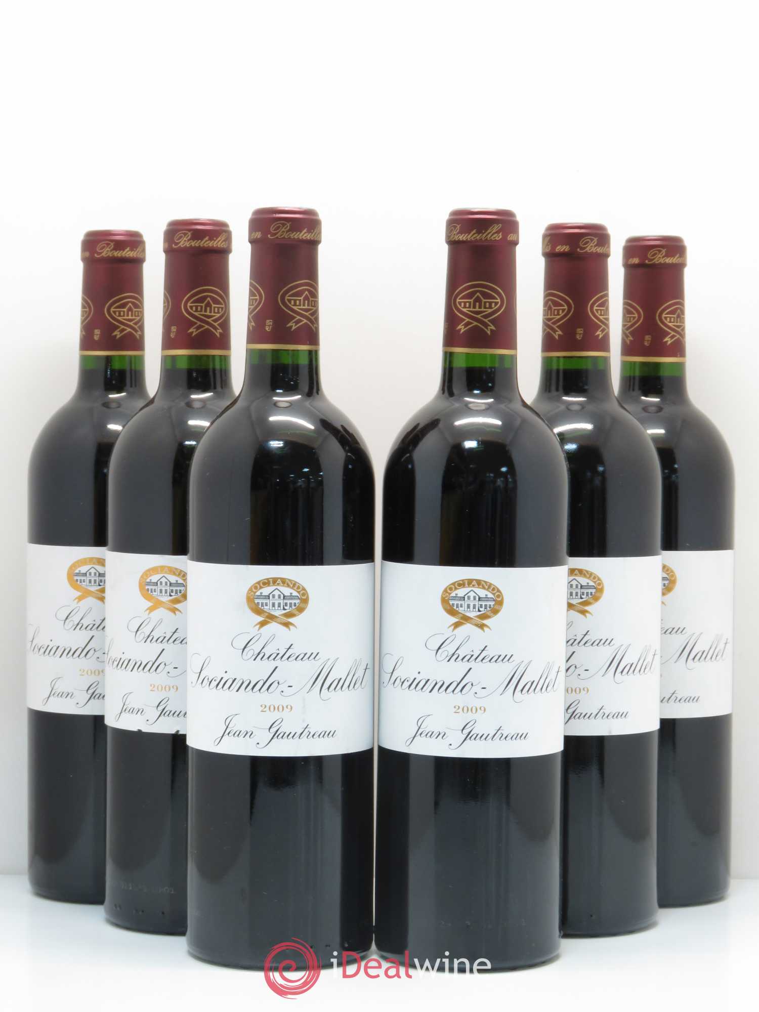 Château Sociando Mallet 2009 - Lot de 6 bouteilles - 0