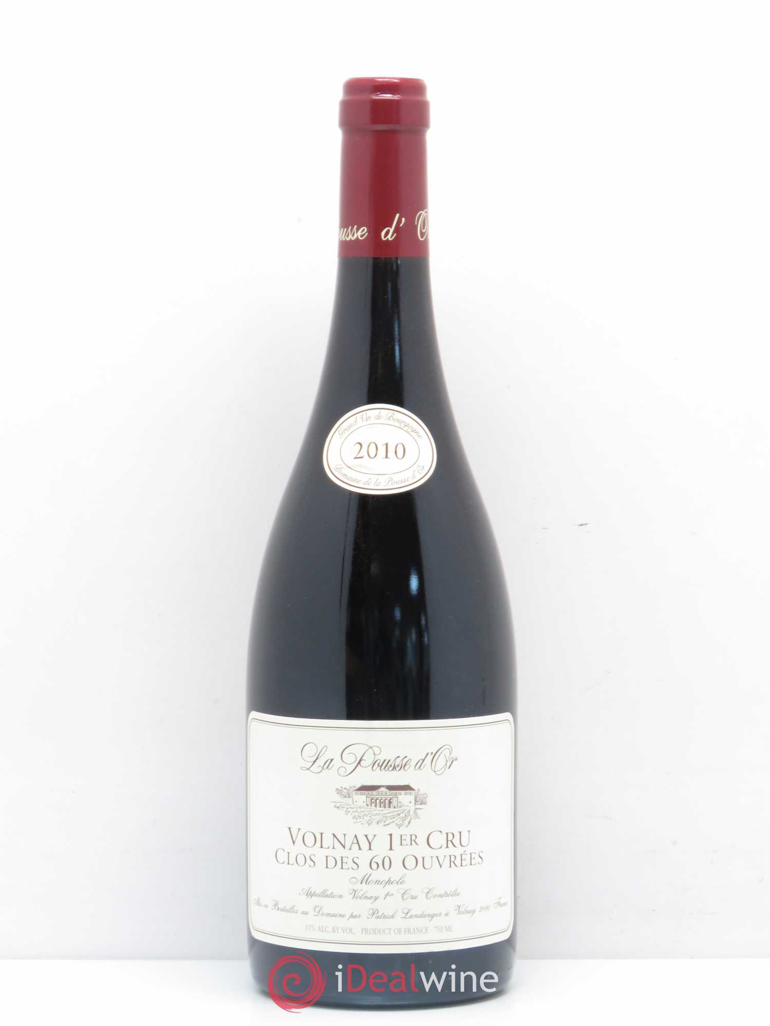 Volnay 1er Cru Clos des 60 ouvrées La Pousse d'Or (Domaine de) 2010 - Lot de 1 bouteille - 0