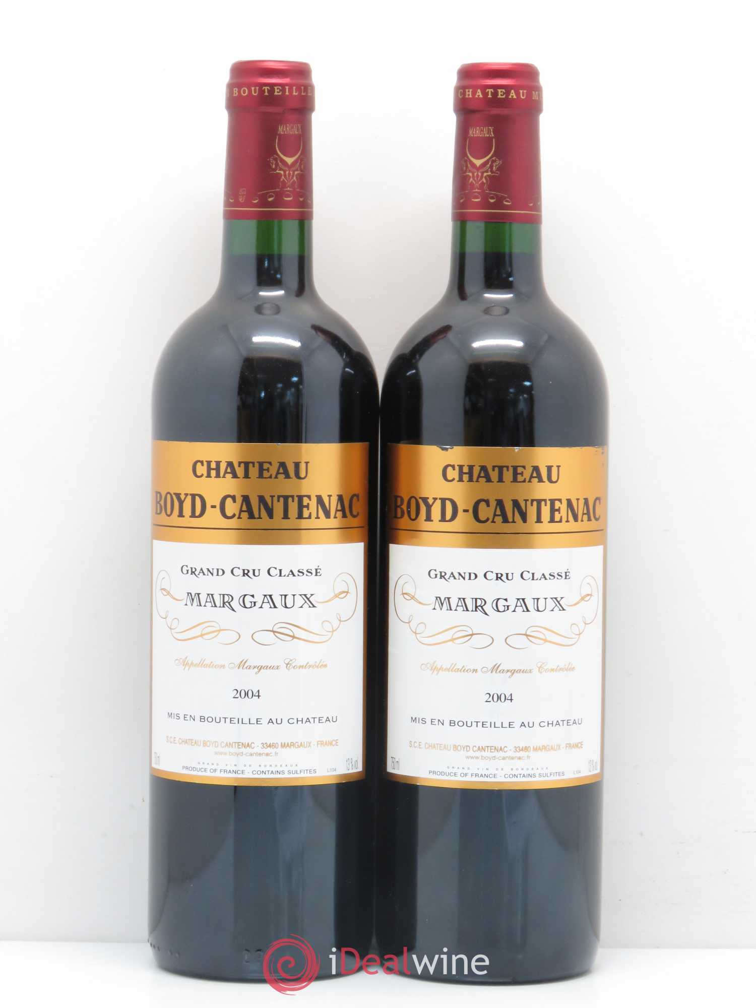 Château Boyd Cantenac 3ème Grand Cru Classé 2004 - Lot de 2 bouteilles - 0