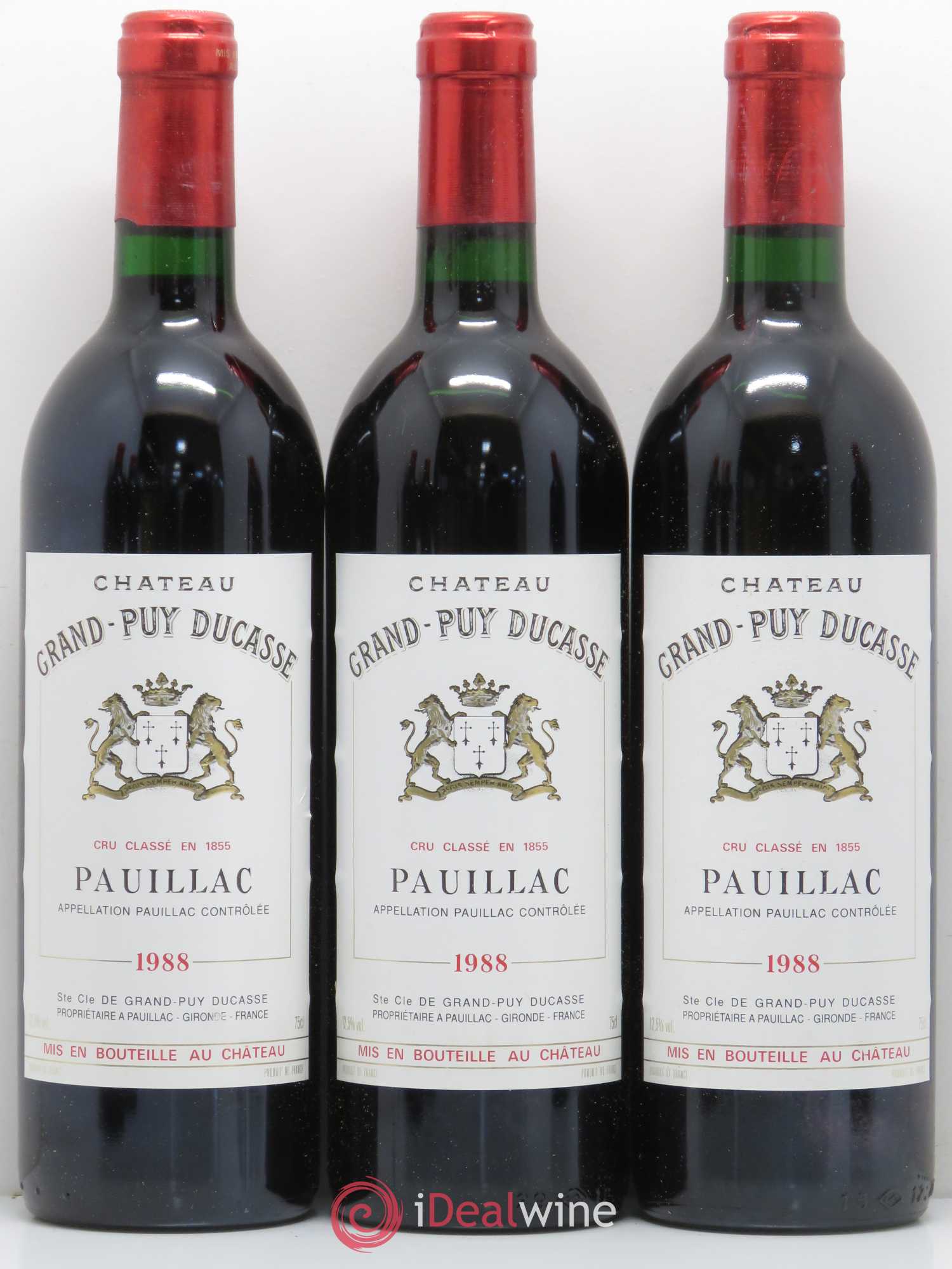 Château Grand Puy Ducasse 5ème Grand Cru Classé 1988 - Lot de 12 bouteilles - 1