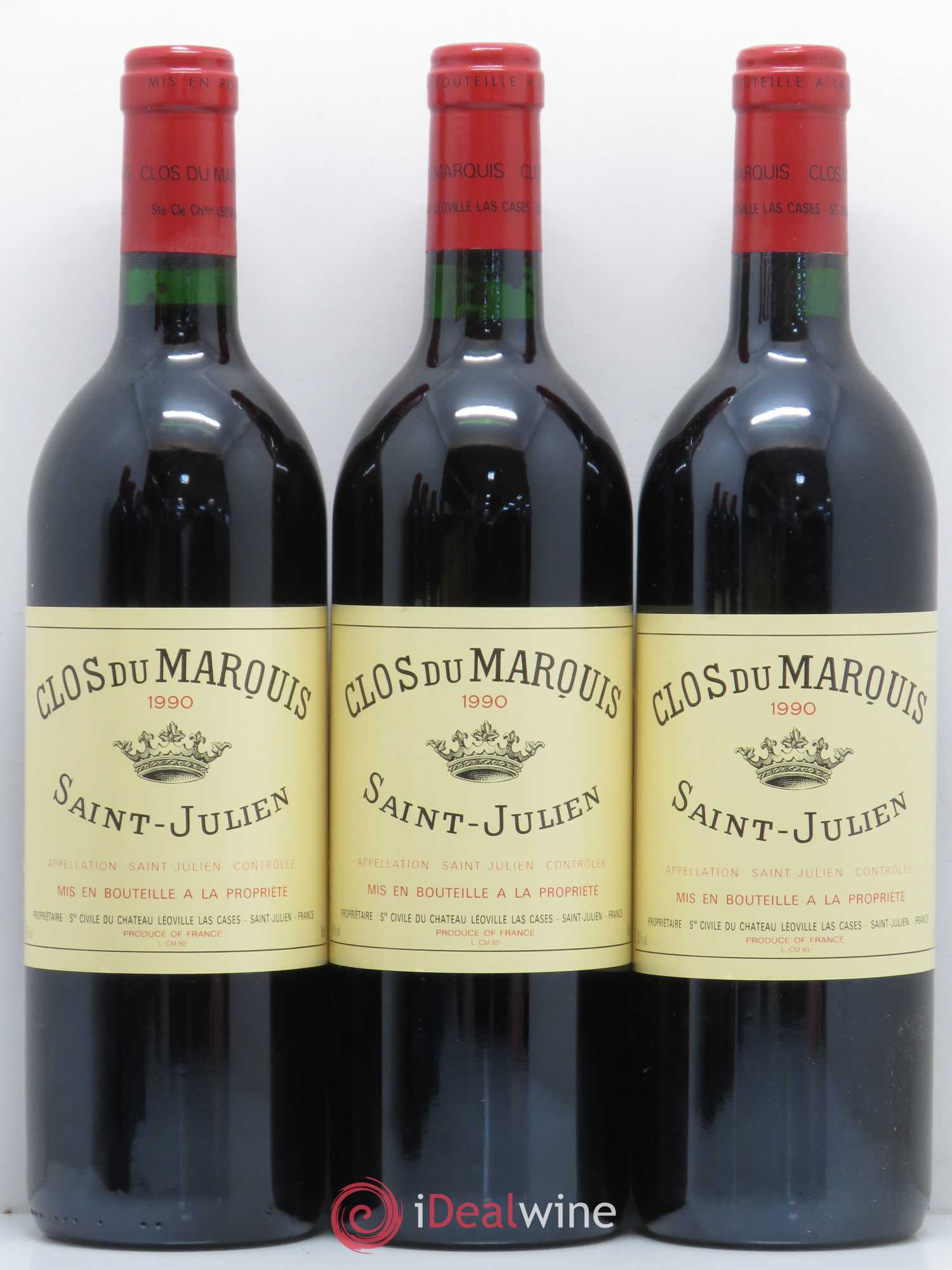 Clos du Marquis 1990 - Lot de 12 bouteilles - 1