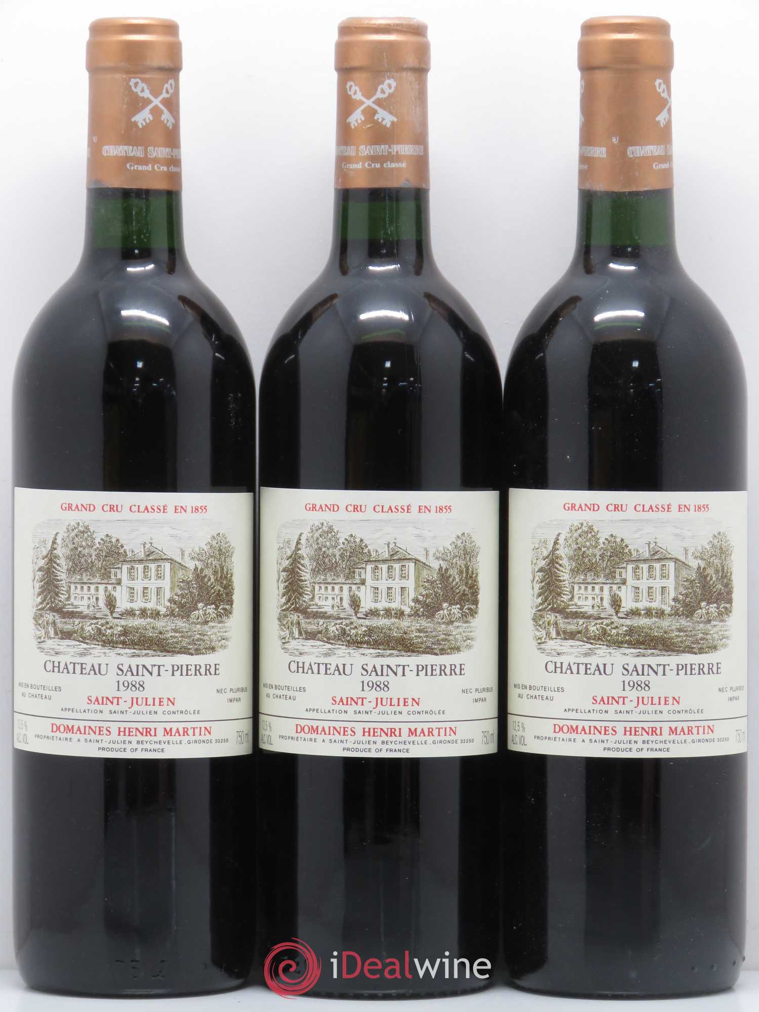 Château Saint-Pierre 4ème Grand Cru Classé 1988 - Lot de 12 bouteilles - 2