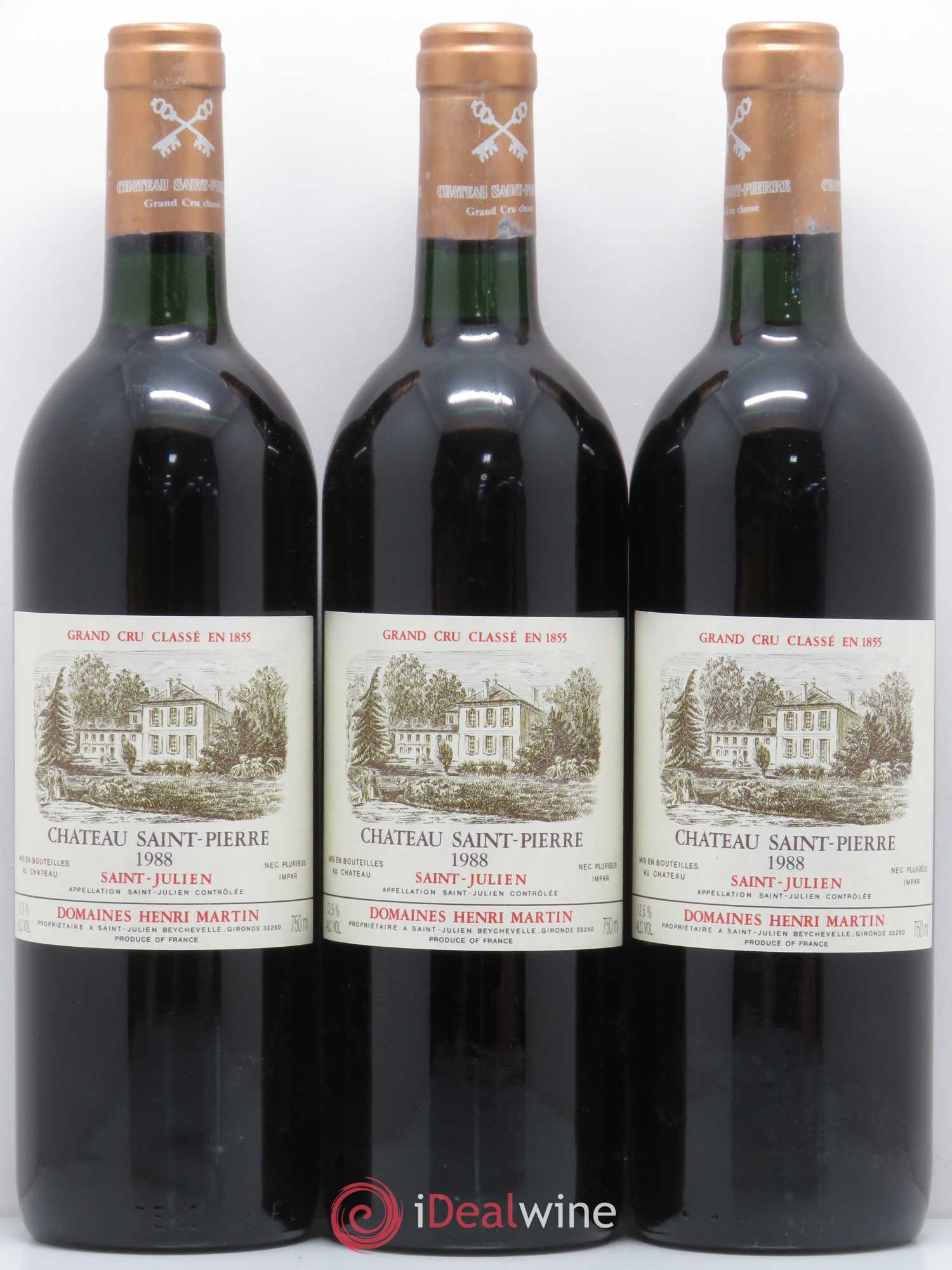 Château Saint-Pierre 4ème Grand Cru Classé 1988 - Lot de 12 bouteilles - 3