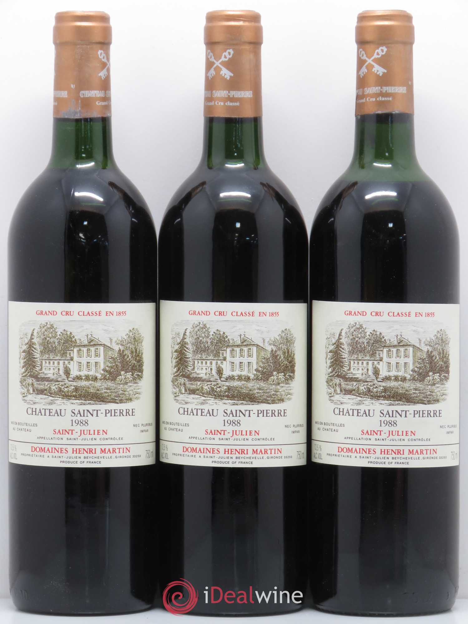 Château Saint-Pierre 4ème Grand Cru Classé 1988 - Lot de 12 bouteilles - 4