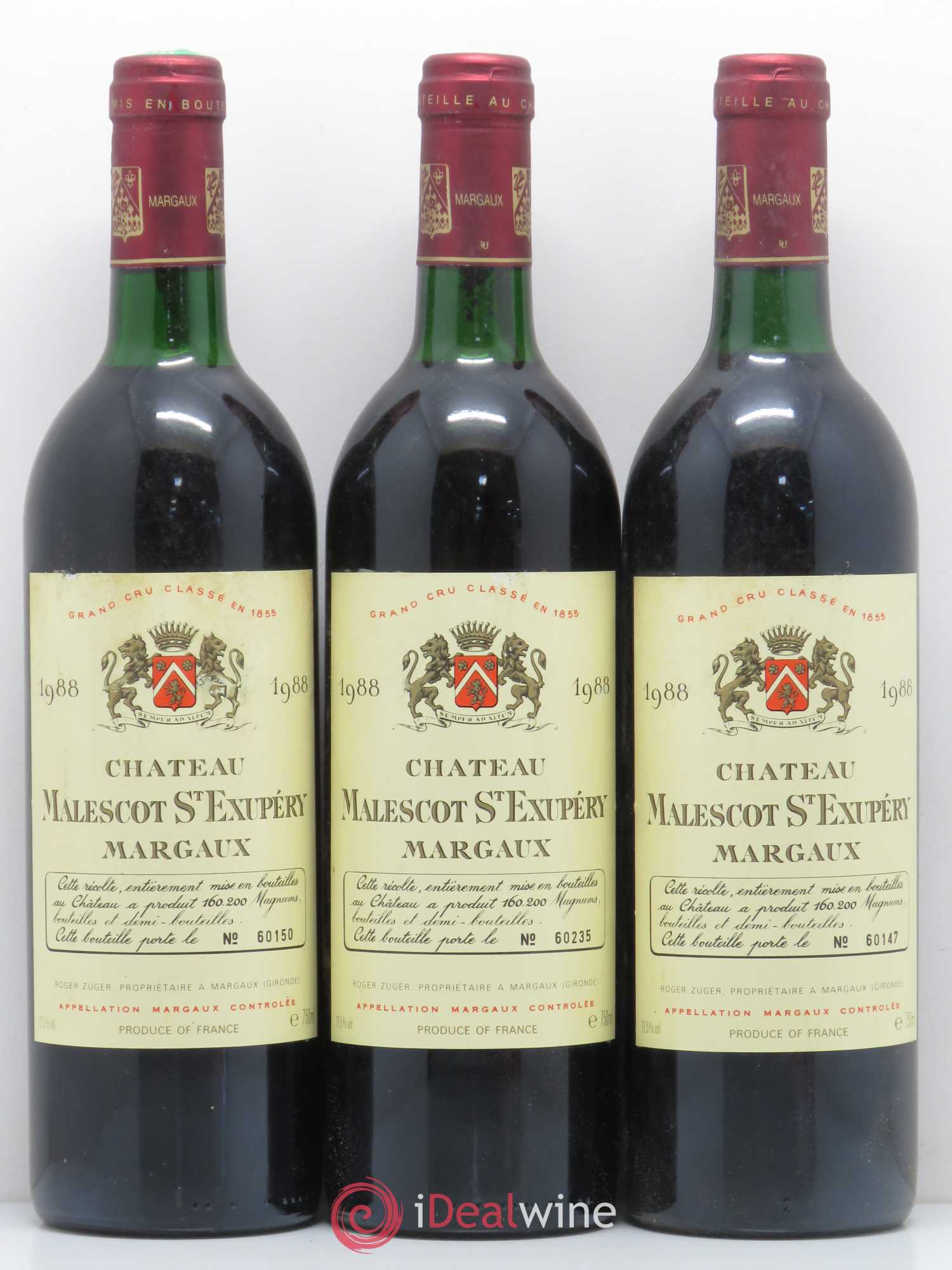 Château Malescot Saint-Exupéry 3ème Grand Cru Classé 1988 - Lot de 12 bouteilles - 4