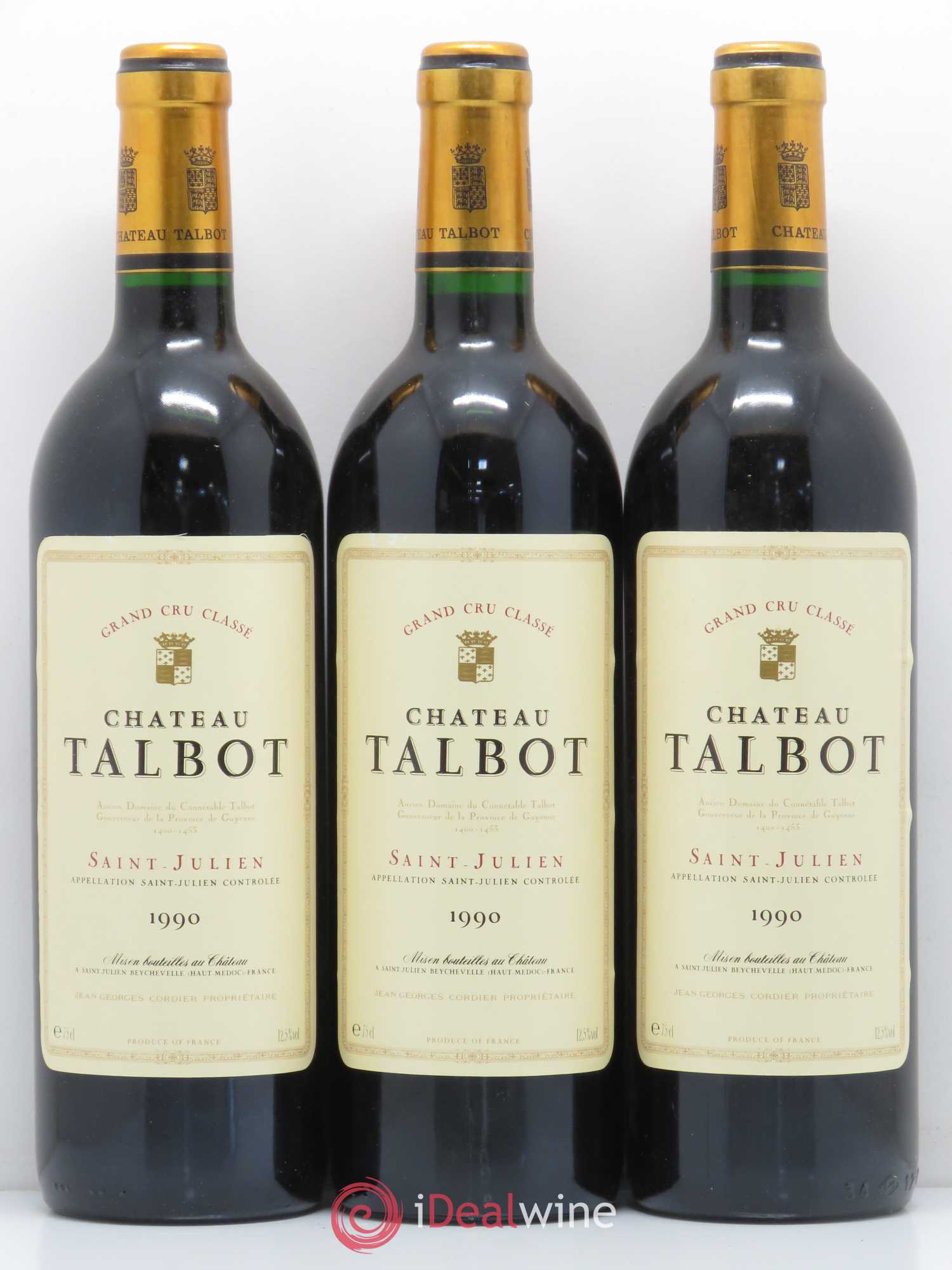 Château Talbot 4ème Grand Cru Classé 1990 - Lot de 12 bouteilles - 2