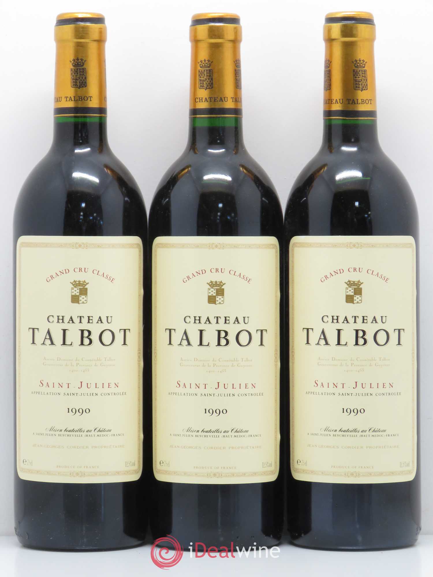 Château Talbot 4ème Grand Cru Classé 1990 - Lot de 12 bouteilles - 3