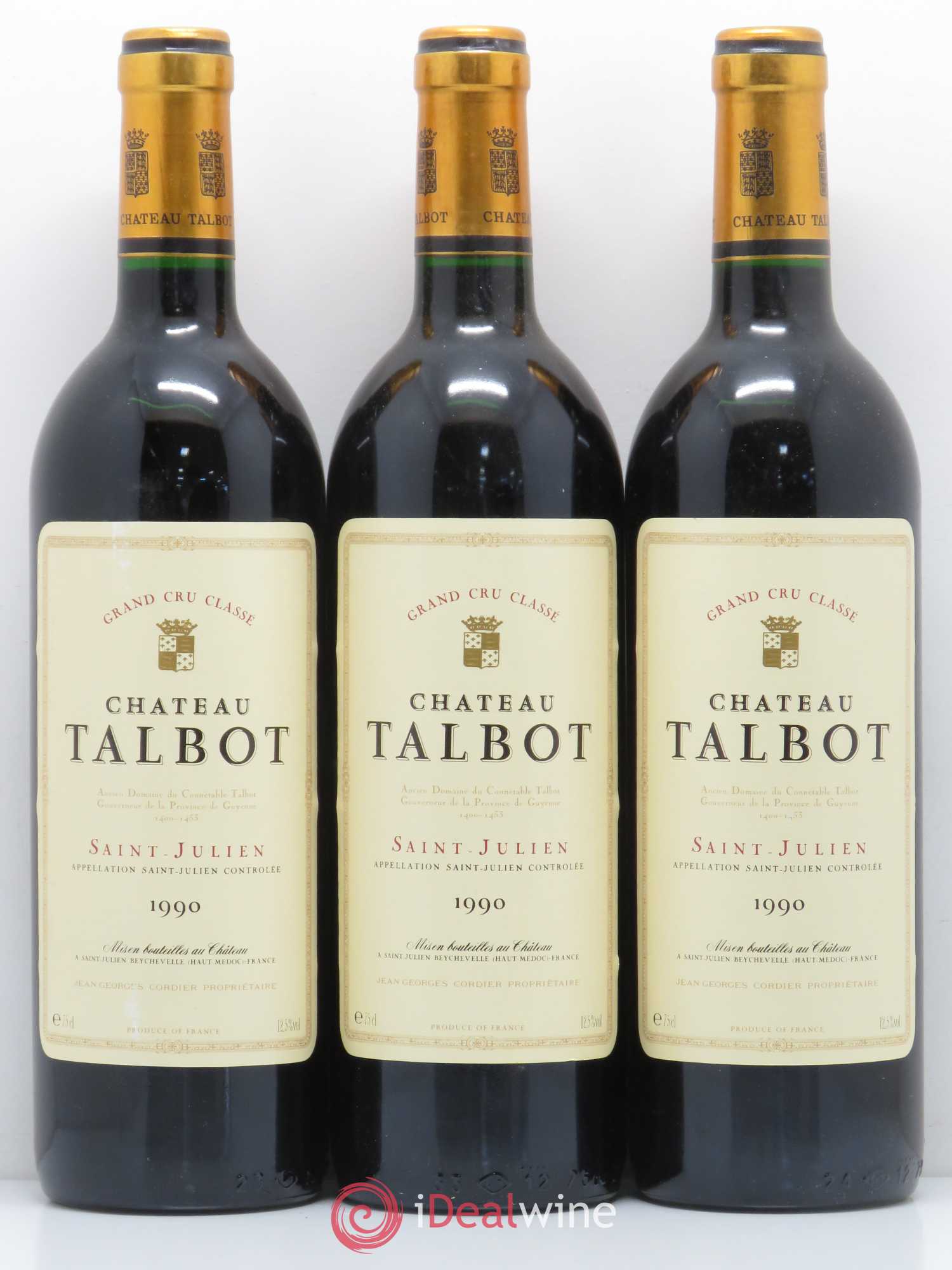 Château Talbot 4ème Grand Cru Classé 1990 - Lot de 12 bouteilles - 4