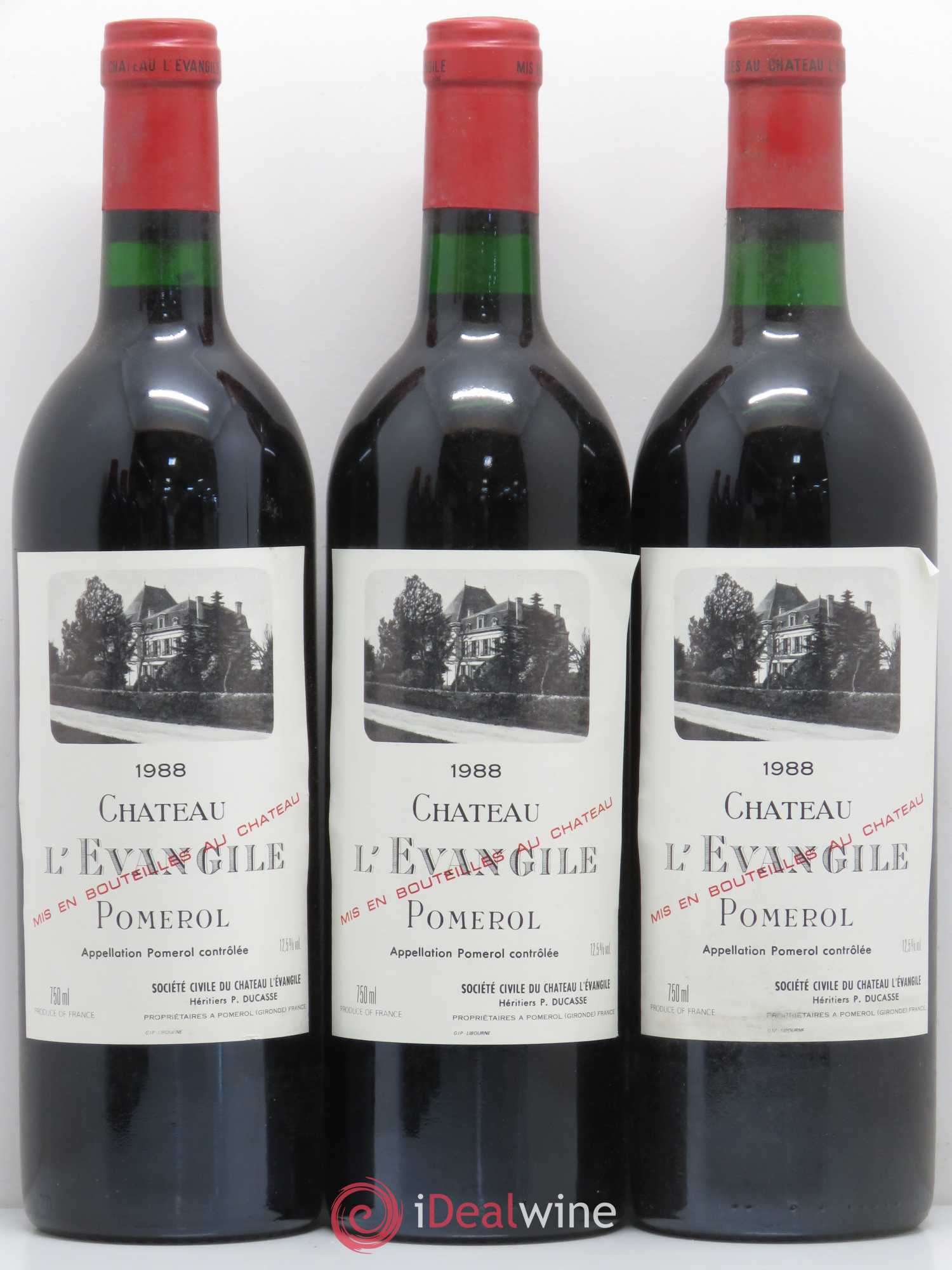 Château l' Évangile 1988 - Lot de 6 bouteilles - 1