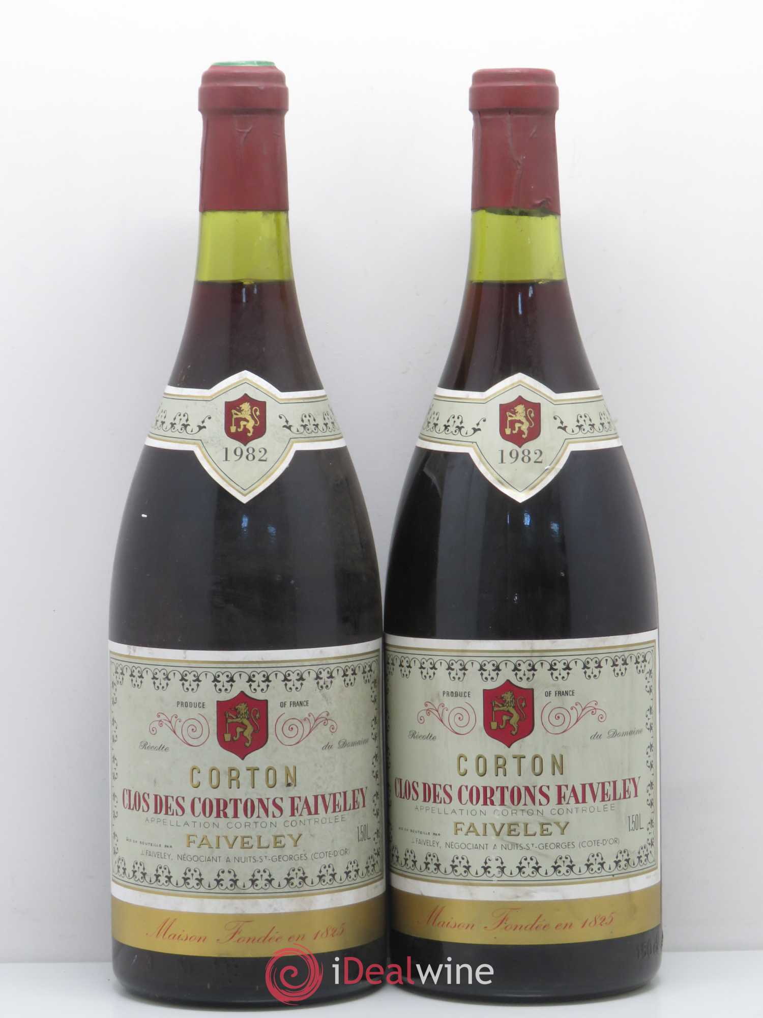 Corton Grand Cru Clos des Cortons Faiveley 1982 - Lot de 2 magnums - 0