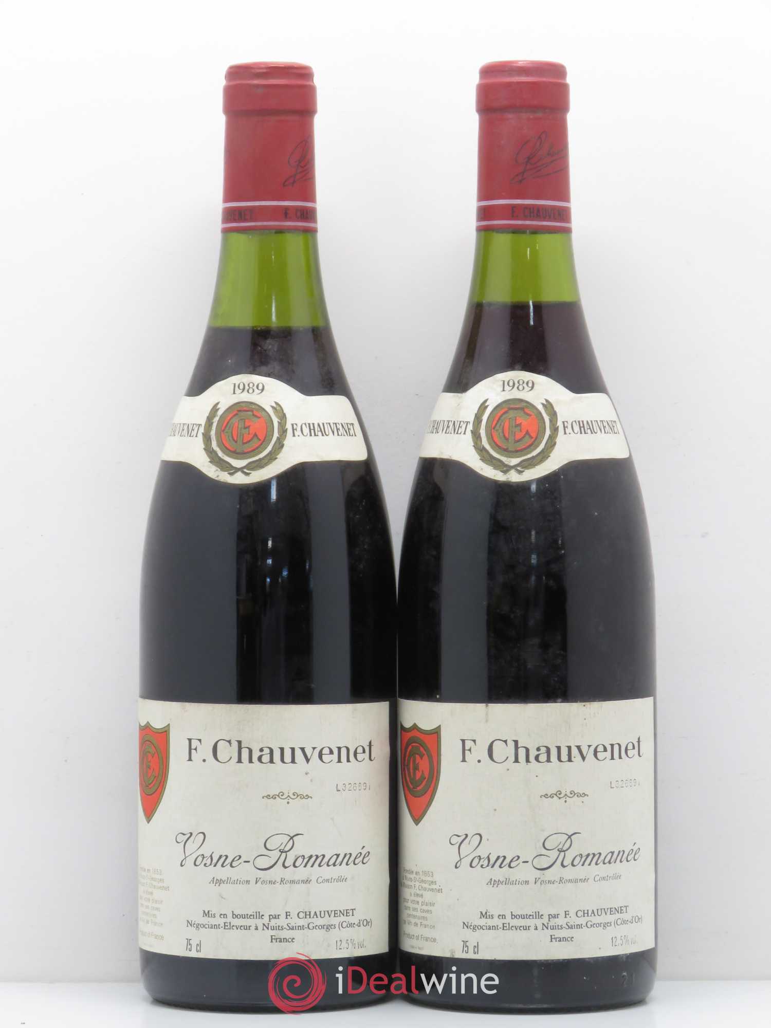 Vosne-Romanée Chauvenet 1989 - Lot de 2 bouteilles - 0