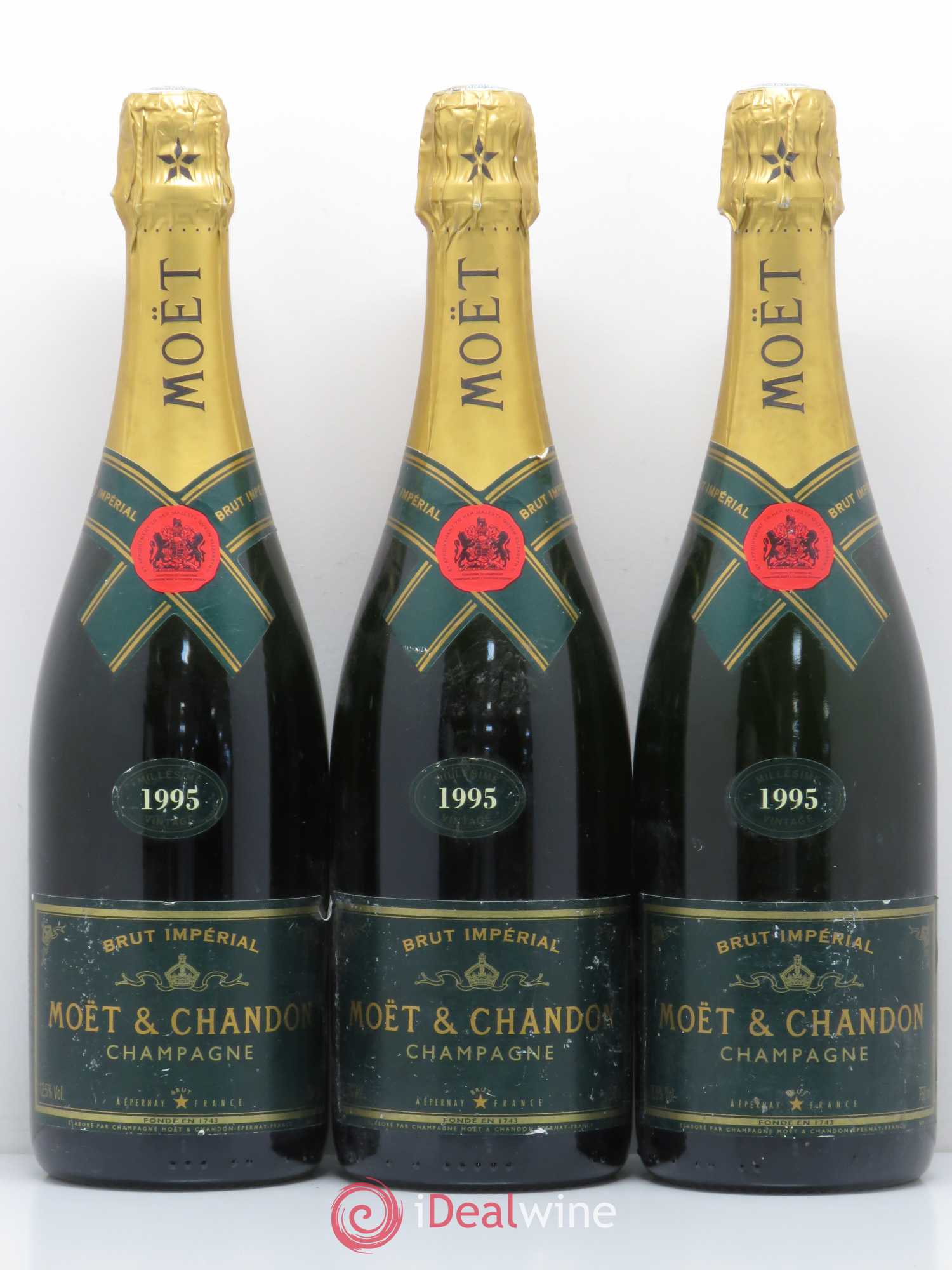Impérial Brut Moët et Chandon 1995 - Lot de 3 bouteilles - 0