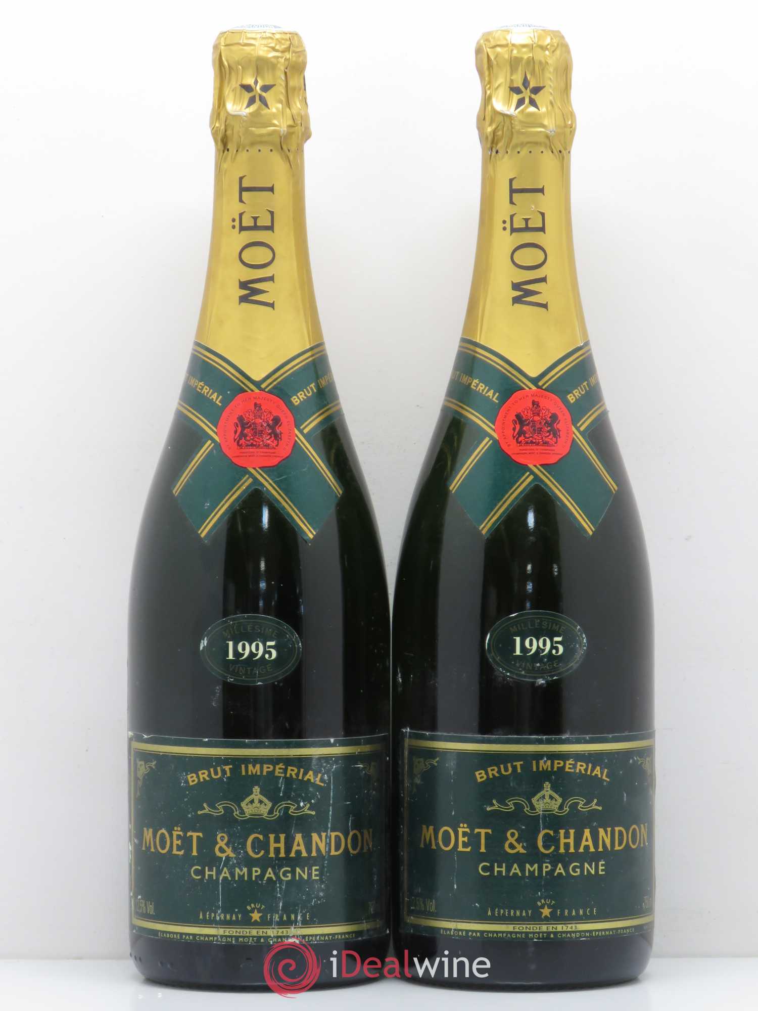 Impérial Brut Moët et Chandon 1995 - Lot de 2 bouteilles - 0