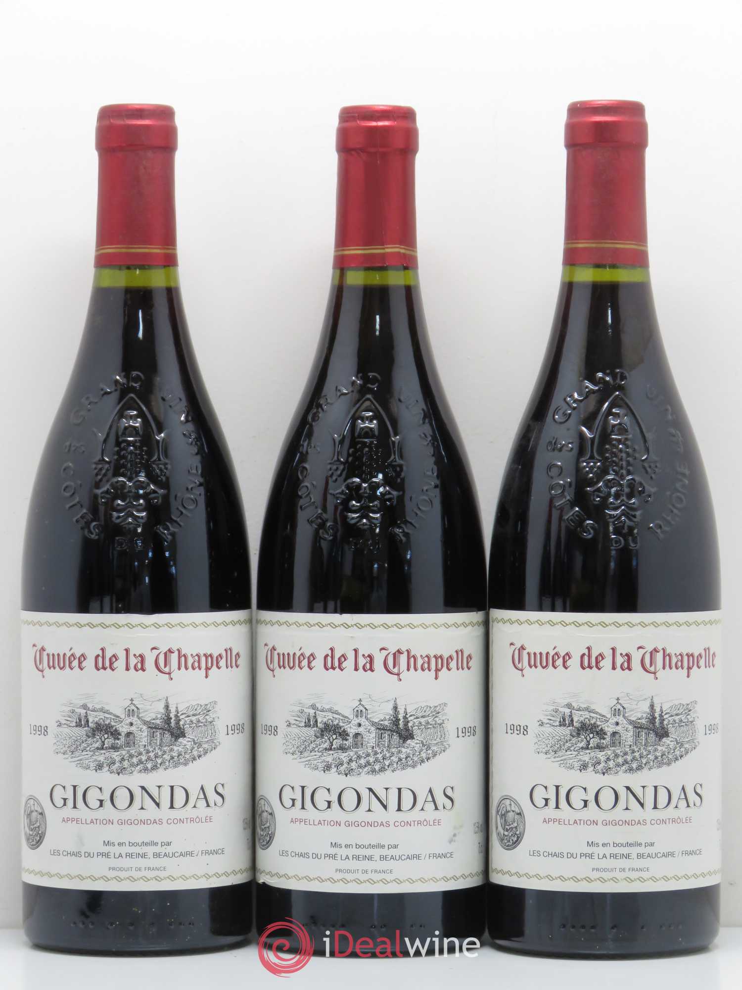 Gigondas 1998 - Posten von 6 Flaschen - 1