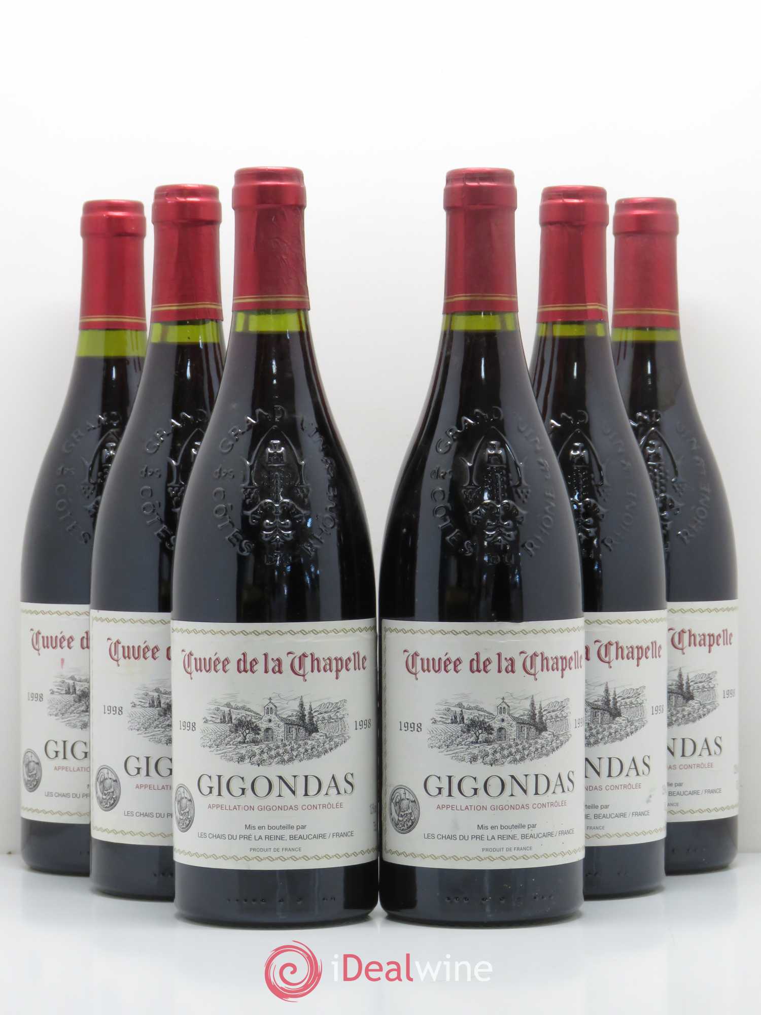 Gigondas 1998 - Posten von 6 Flaschen - 0
