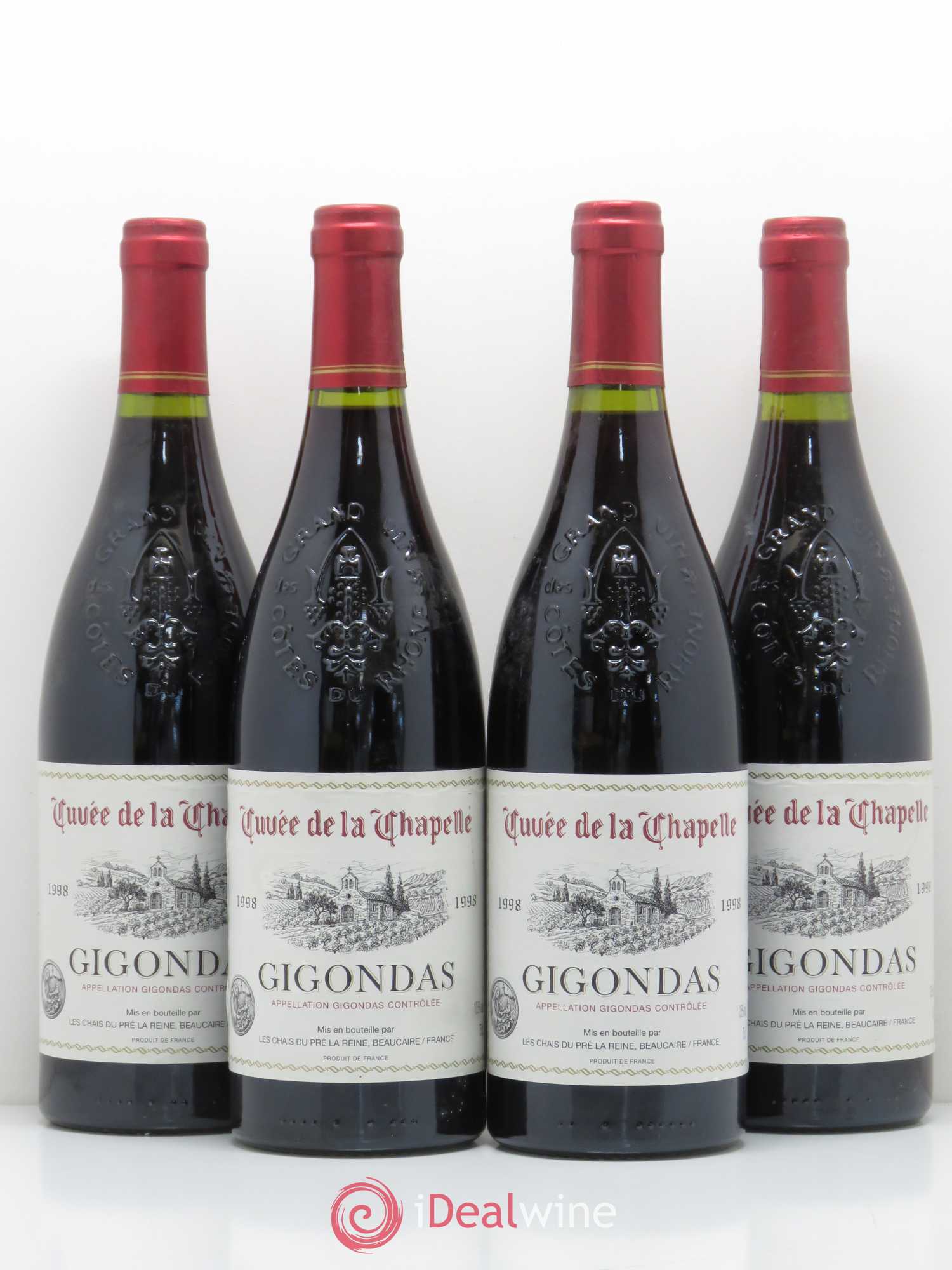 Gigondas 1998 - Posten von 4 Flaschen - 0