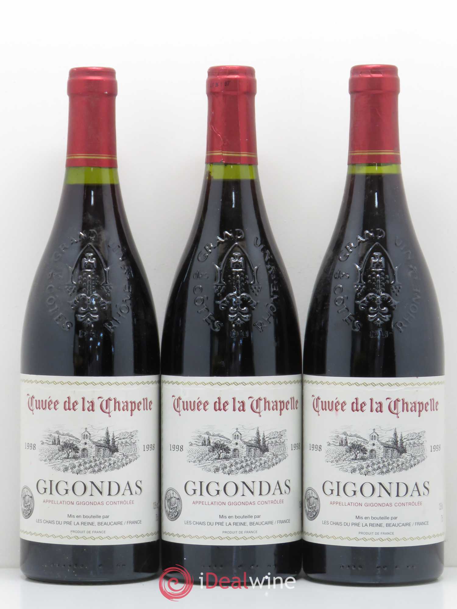 Gigondas 1998 - Posten von 3 Flaschen - 0