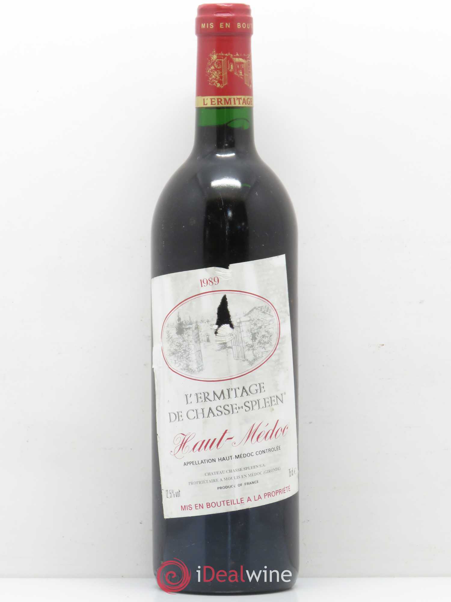 Héritage (Ermitage) de Chasse Spleen 1989 - Lot de 1 bouteille - 0