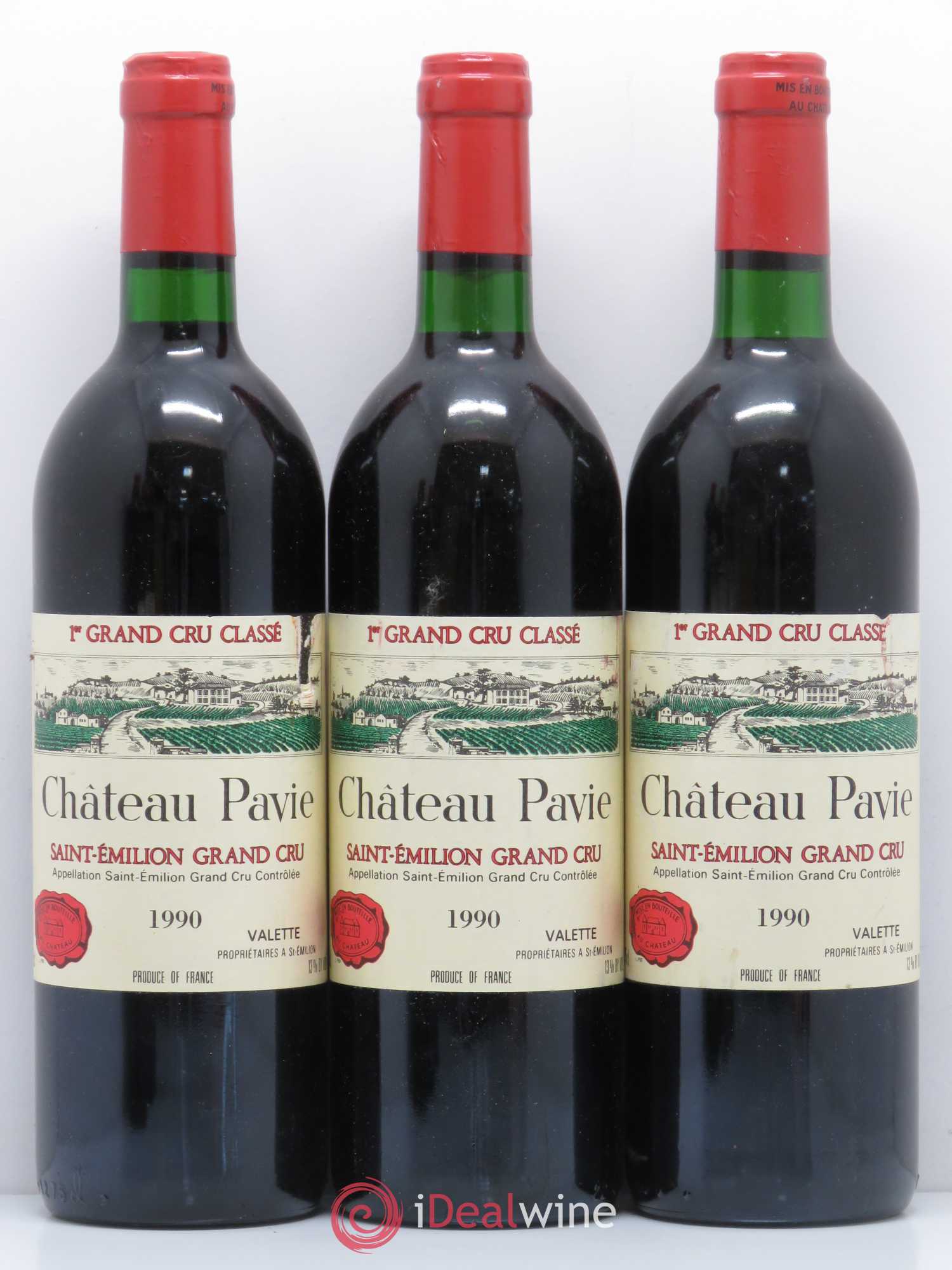 Château Pavie 1er Grand Cru Classé A 1990 - Lot de 6 bouteilles - 1