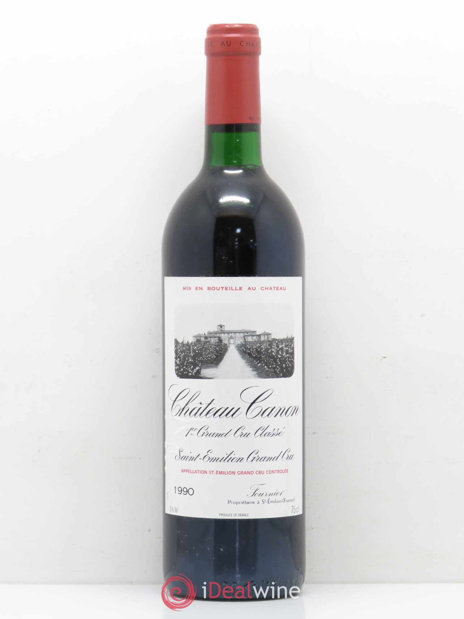 Château Canon 1er Grand Cru Classé B 1990 - Lot de 1 bouteille - 0