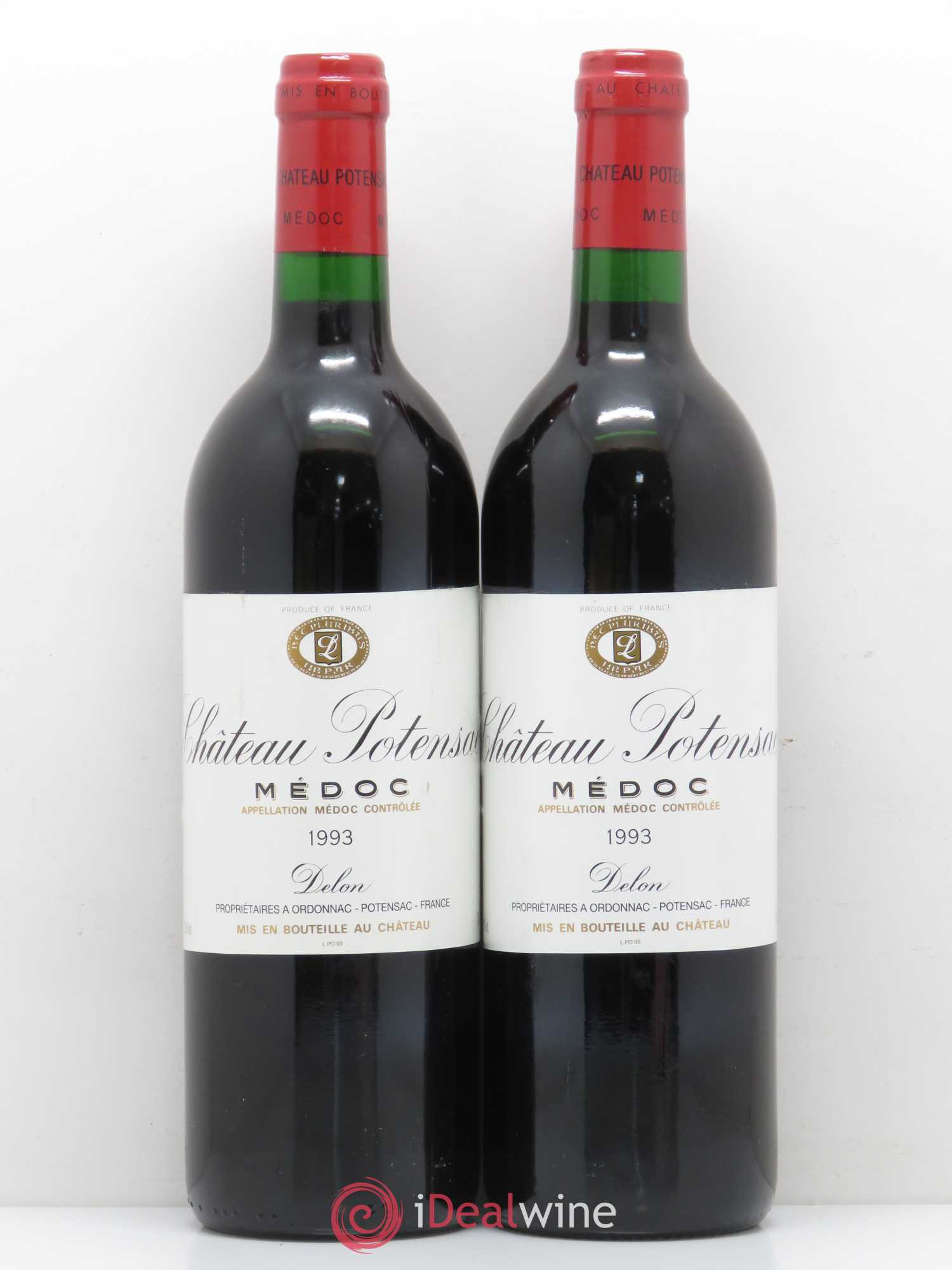 Château Potensac 1993 - Lot de 2 bouteilles - 0