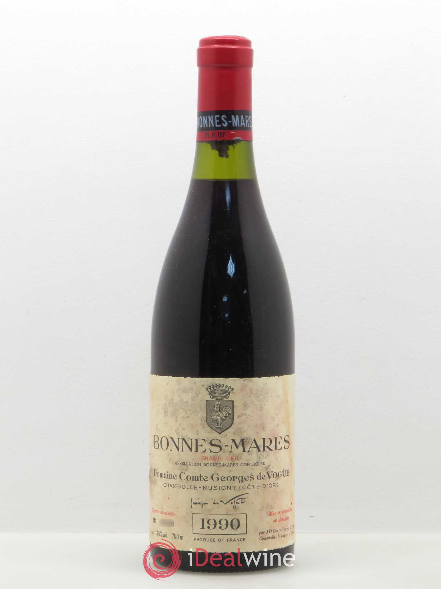 Bonnes-Mares Grand Cru Comte Georges de Vogüé 1990 - Lot de 1 bouteille - 0