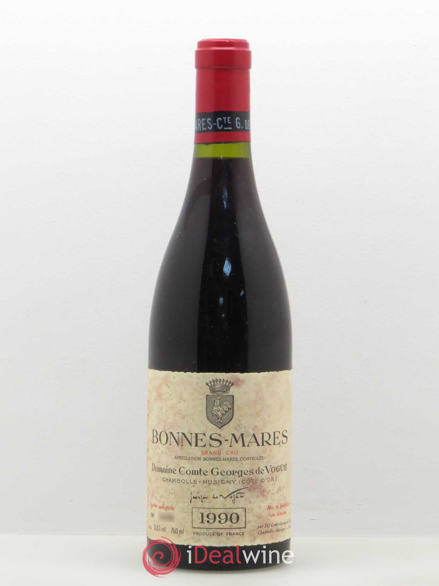 Bonnes-Mares Grand Cru Comte Georges de Vogüé 1990 - Lot de 1 bouteille - 0