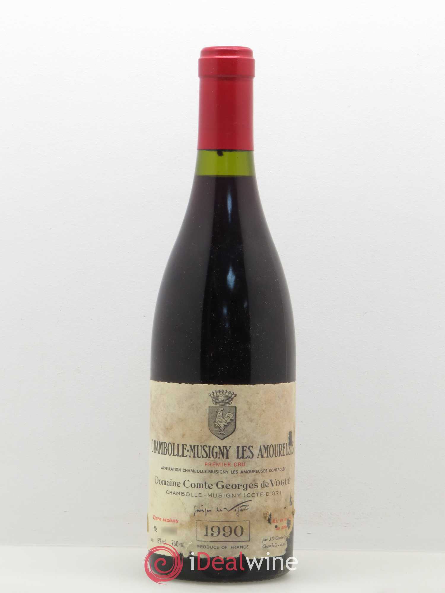 Chambolle-Musigny 1er Cru Les Amoureuses Comte Georges de Vogüé 1990 - Lot de 1 bouteille - 0