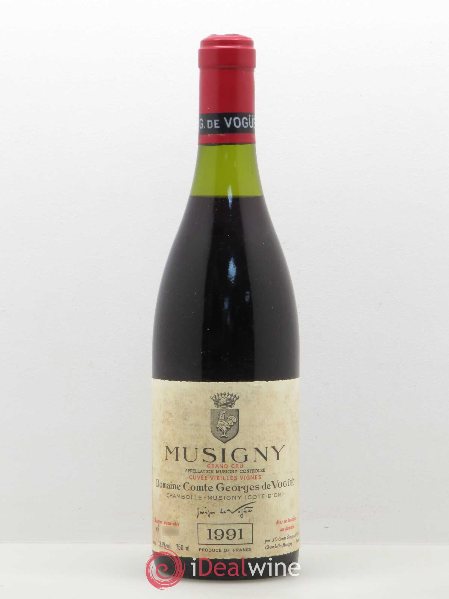 Musigny Grand Cru Cuvée Vieilles Vignes Comte Georges de Vogüé Vieilles vignes 1991 - Lot de 1 bouteille - 0