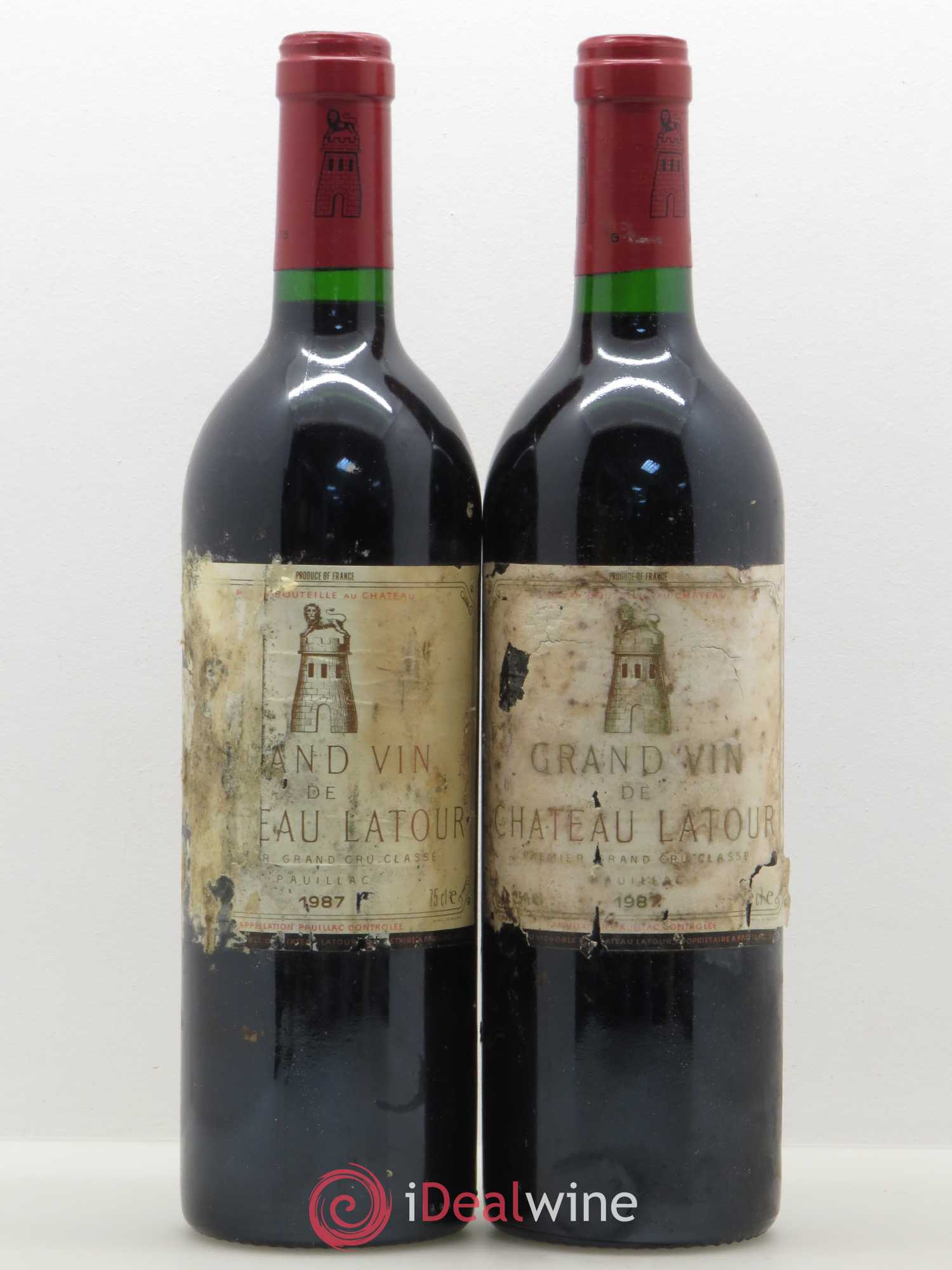 Château Latour 1er Grand Cru Classé 1987 - Lot de 2 bouteilles - 0