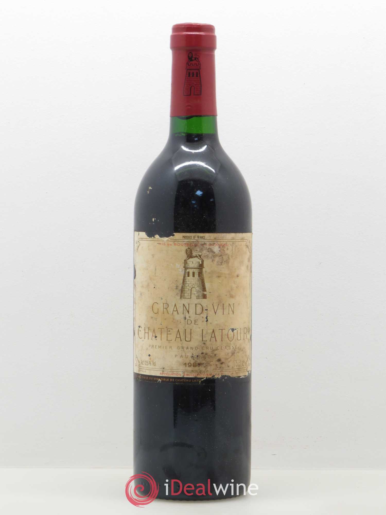 Château Latour 1er Grand Cru Classé 1987 - Lot de 1 bouteille - 0