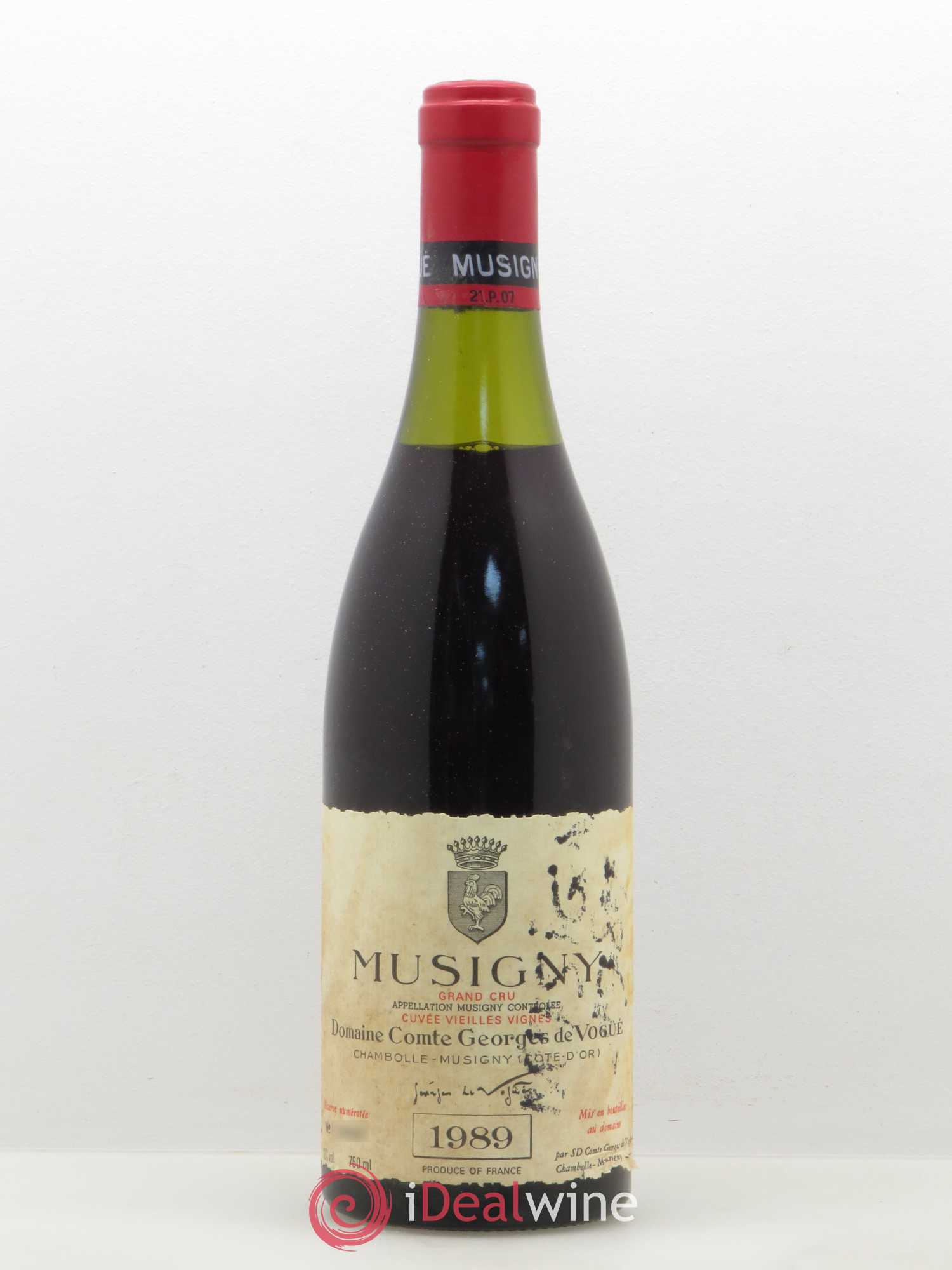 Musigny Grand Cru Cuvée Vieilles Vignes Comte Georges de Vogüé Vieilles vignes 1989 - Lot de 1 bouteille - 0