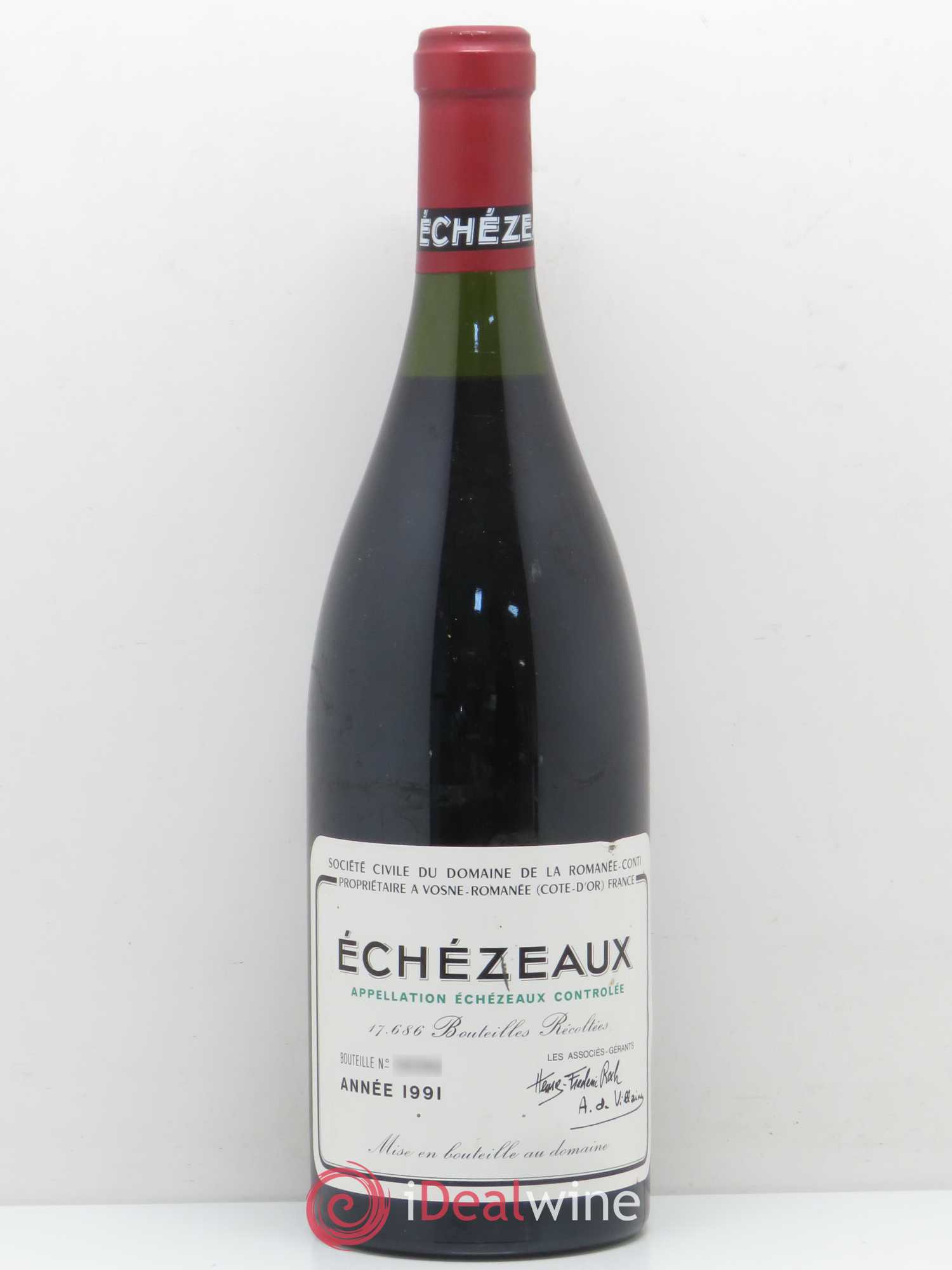 Echezeaux Grand Cru Domaine de la Romanée-Conti 1991 - Lot de 1 bouteille - 0