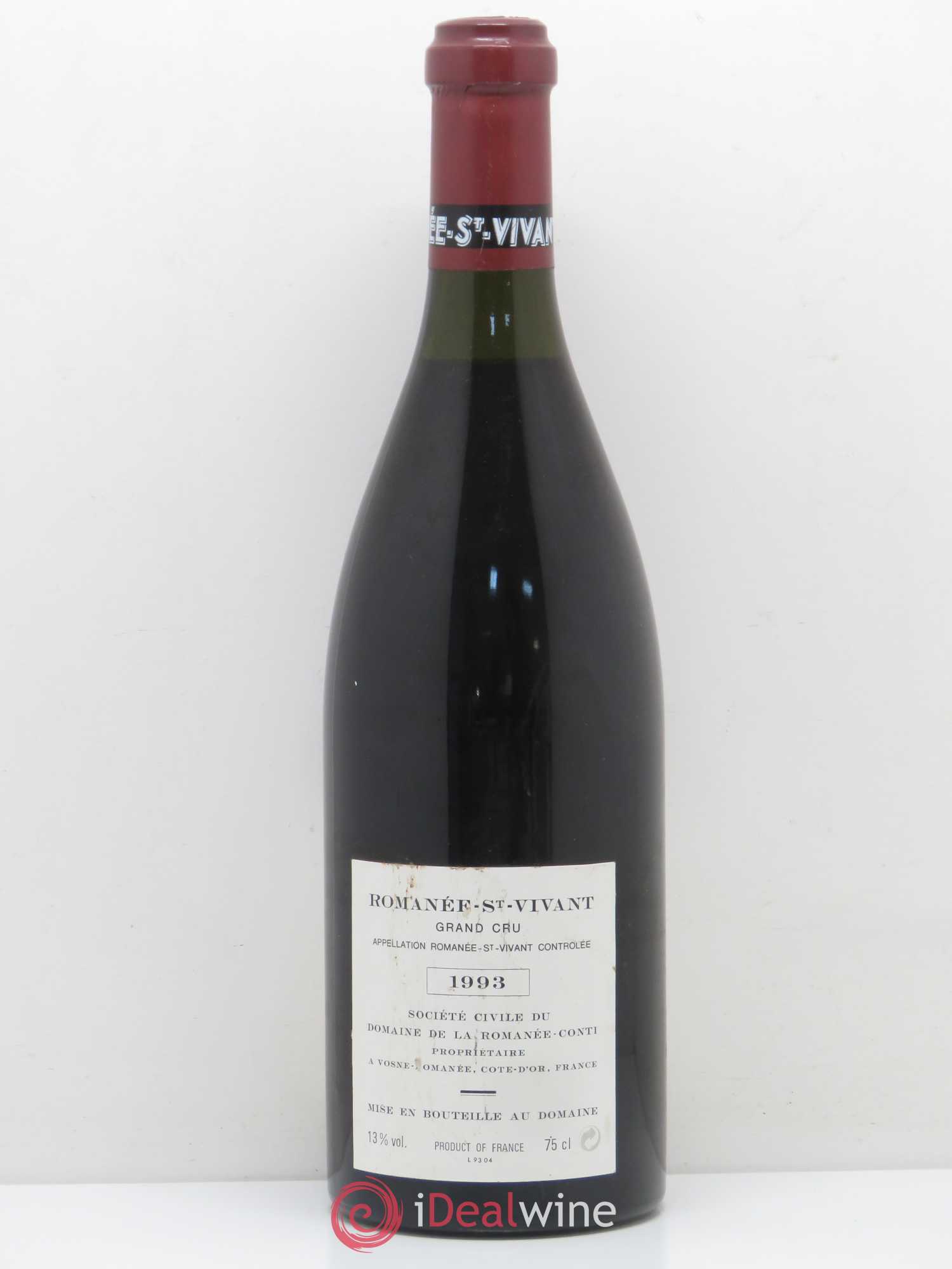 Romanée-Saint-Vivant Grand Cru Domaine de la Romanée-Conti 1993 - Lot de 1 bouteille - 1