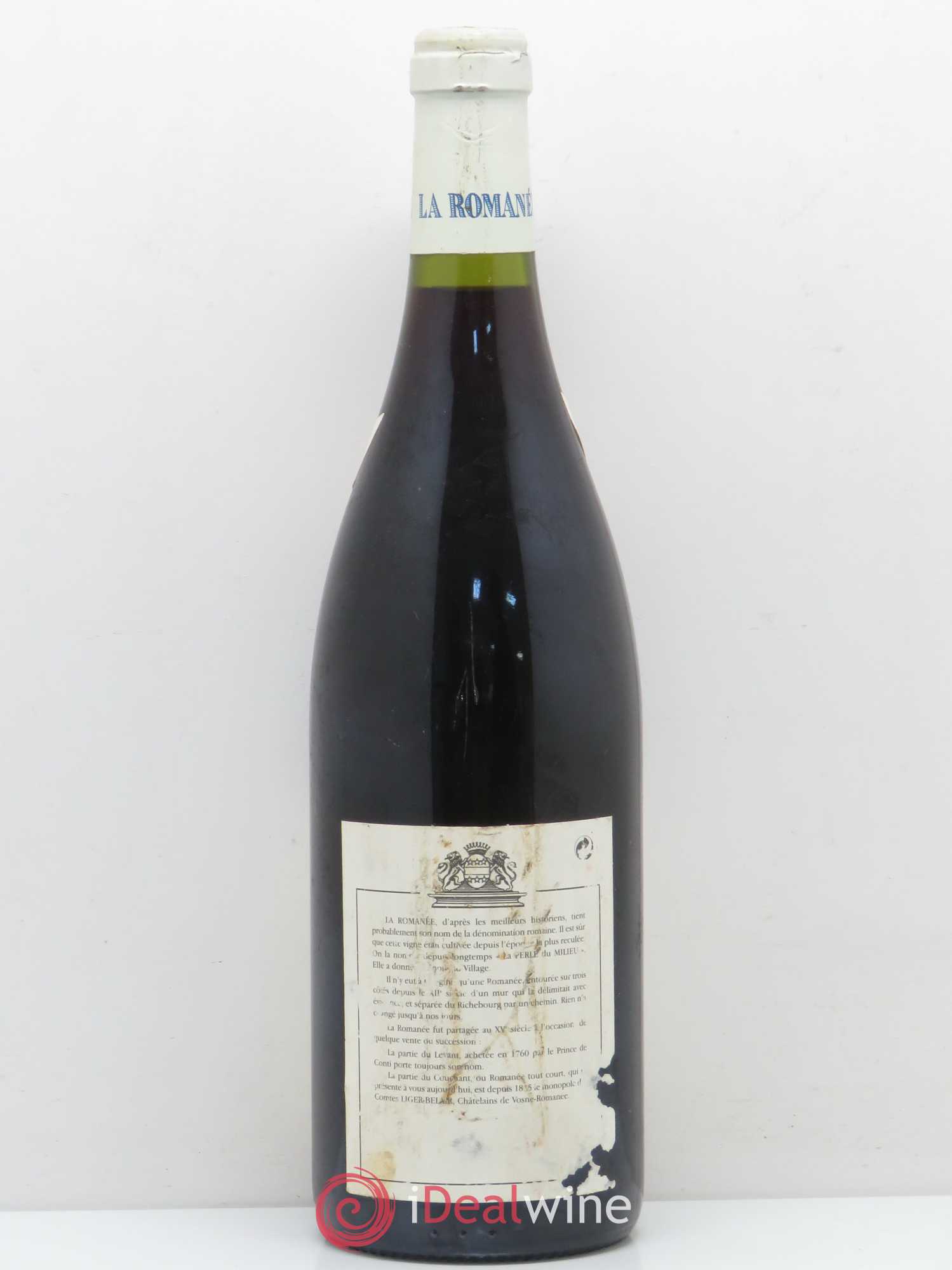 La Romanée Grand Cru Comte Liger-Belair (Domaine du) 1995 - Lot de 1 bouteille - 1
