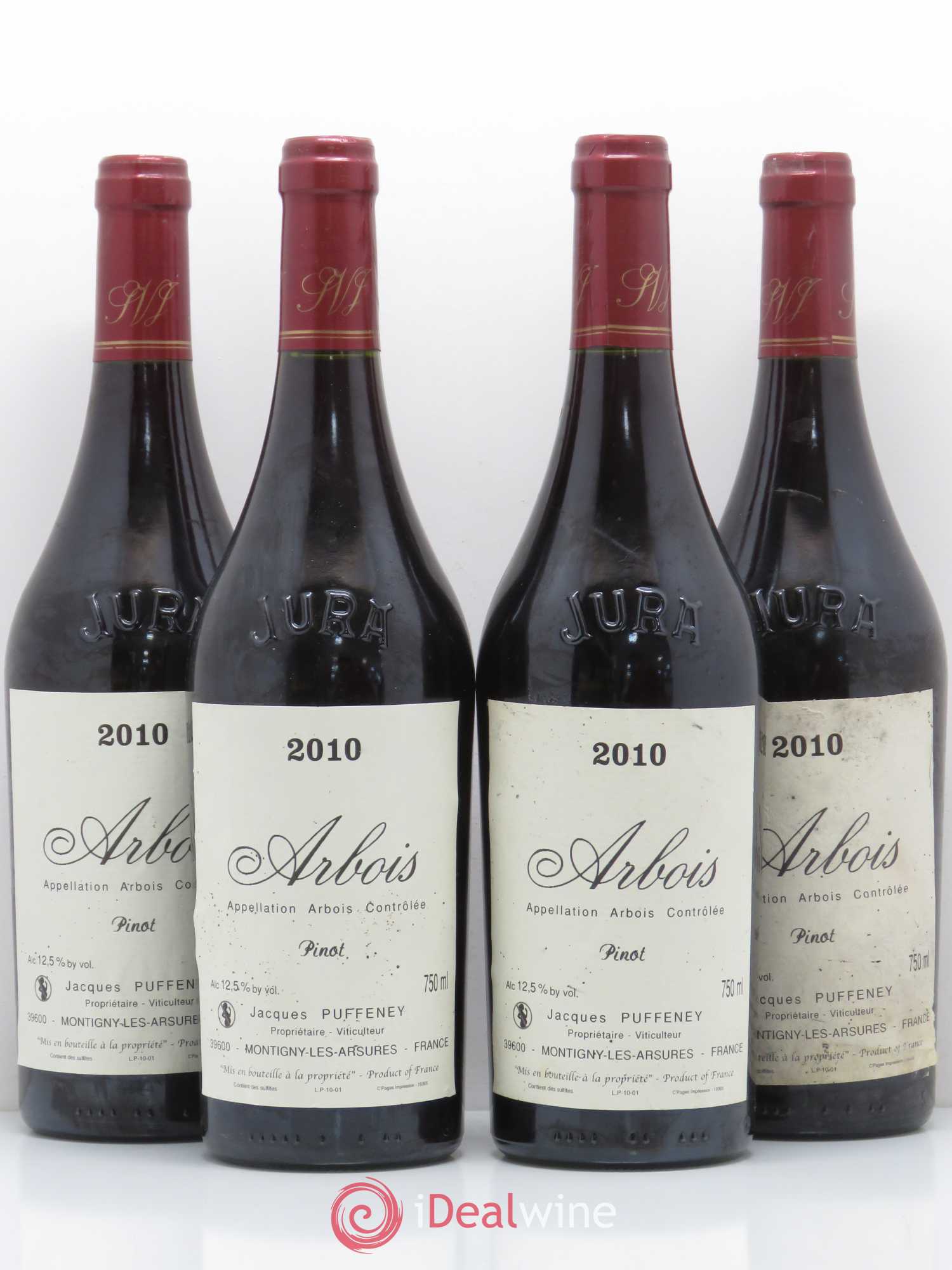 Arbois Pinot Noir Jacques Puffeney 2010 - Posten von 4 Flaschen - 0