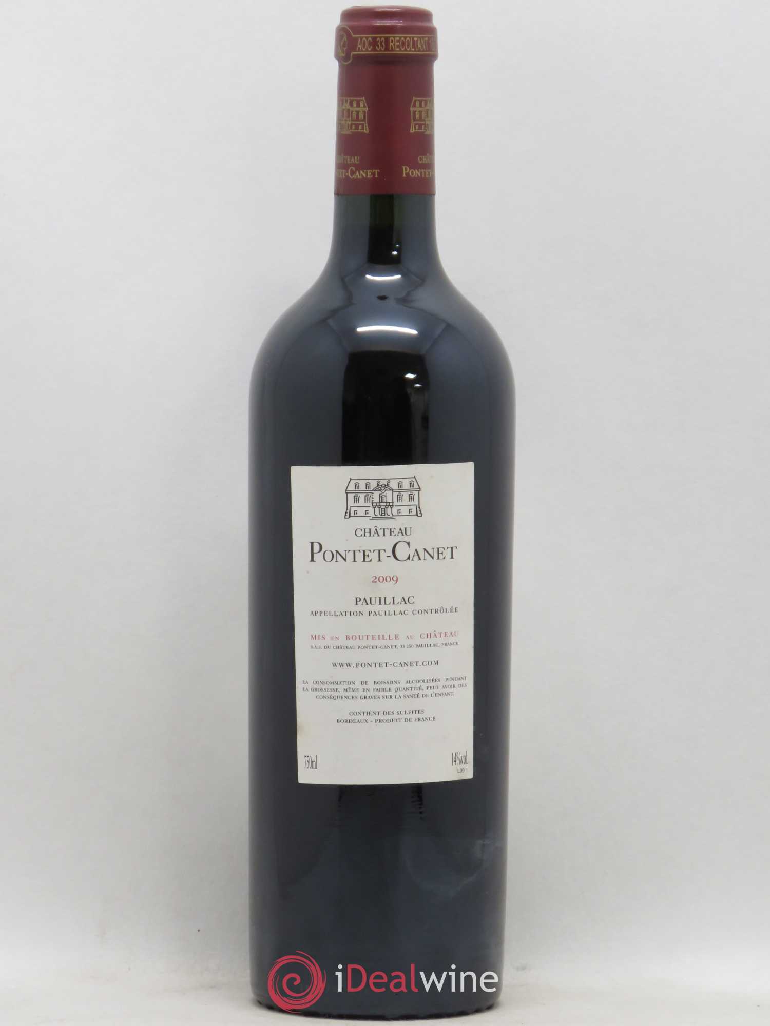Château Pontet Canet 5ème Grand Cru Classé 2009 - Lot de 1 bouteille - 1