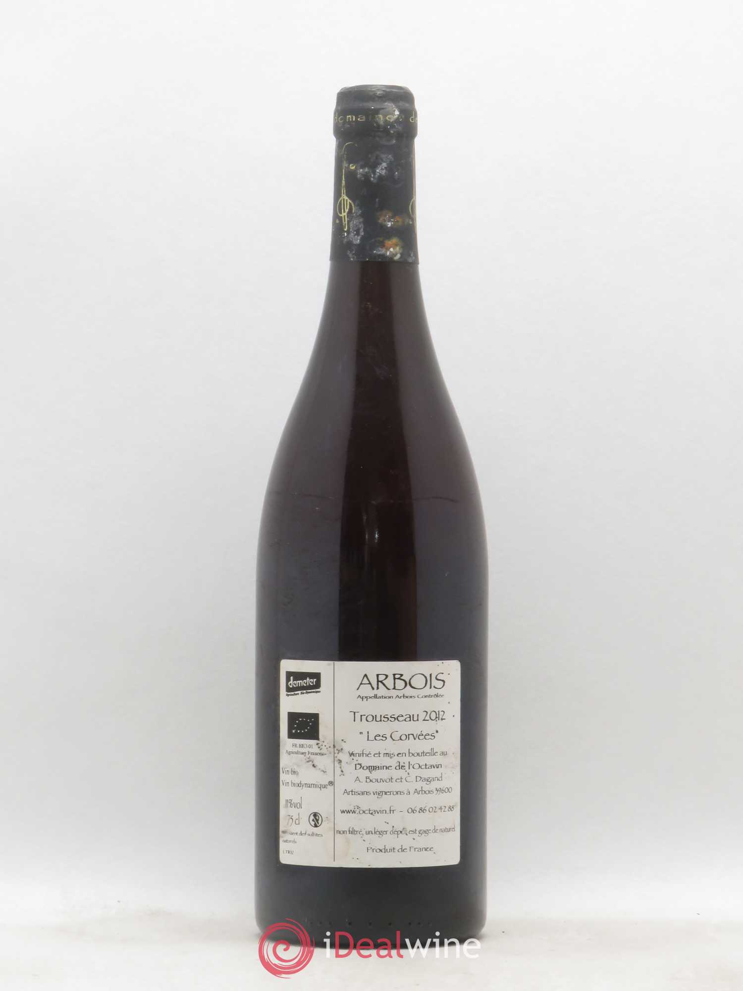 Arbois Trousseau Les Corvées Commendatore Domaine de l'Octavin 2012 - Lot de 1 bouteille - 1