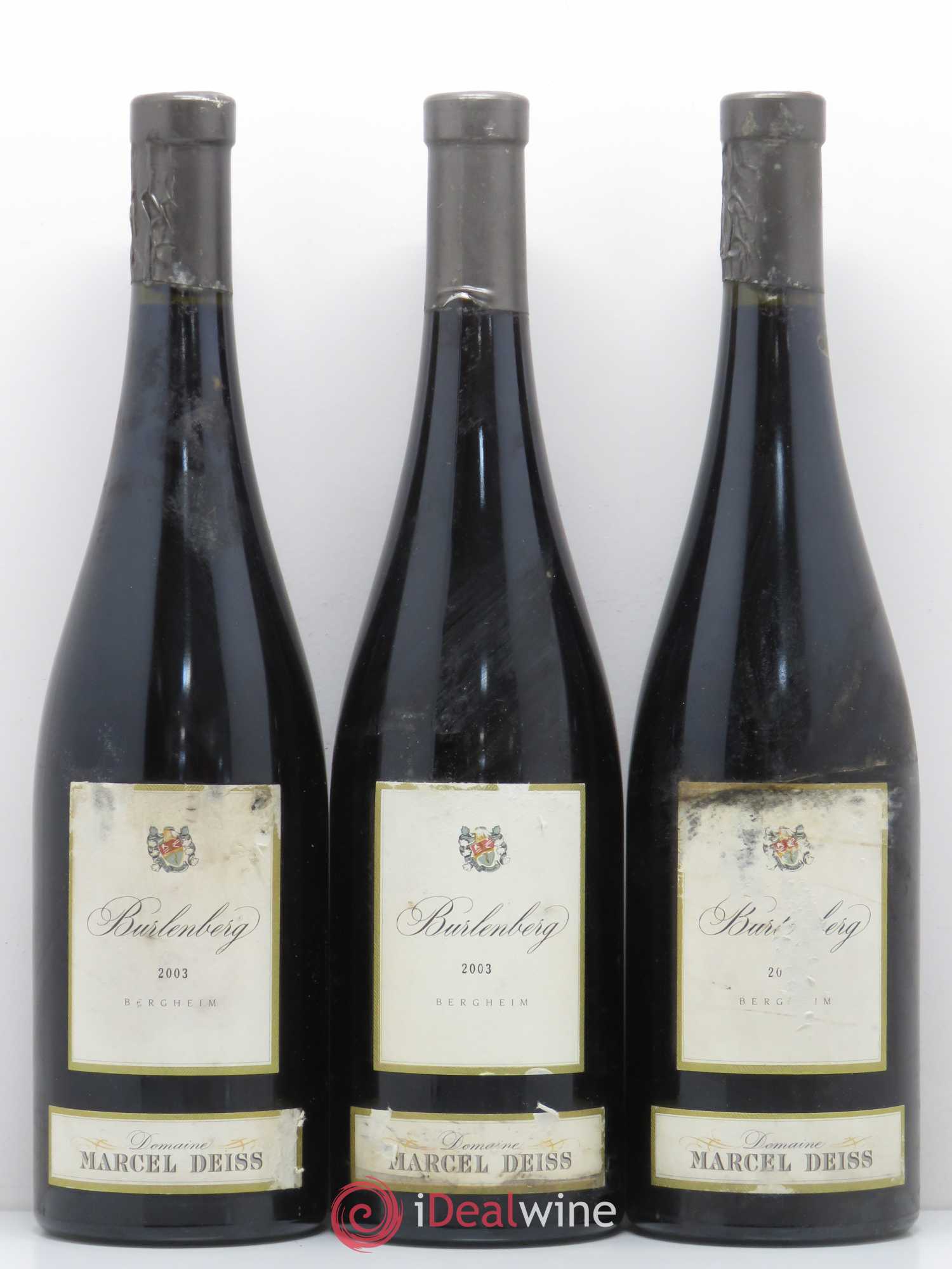 Alsace Marcel Deiss (Domaine) Burlenberg 2003 - Lot de 3 bouteilles - 0